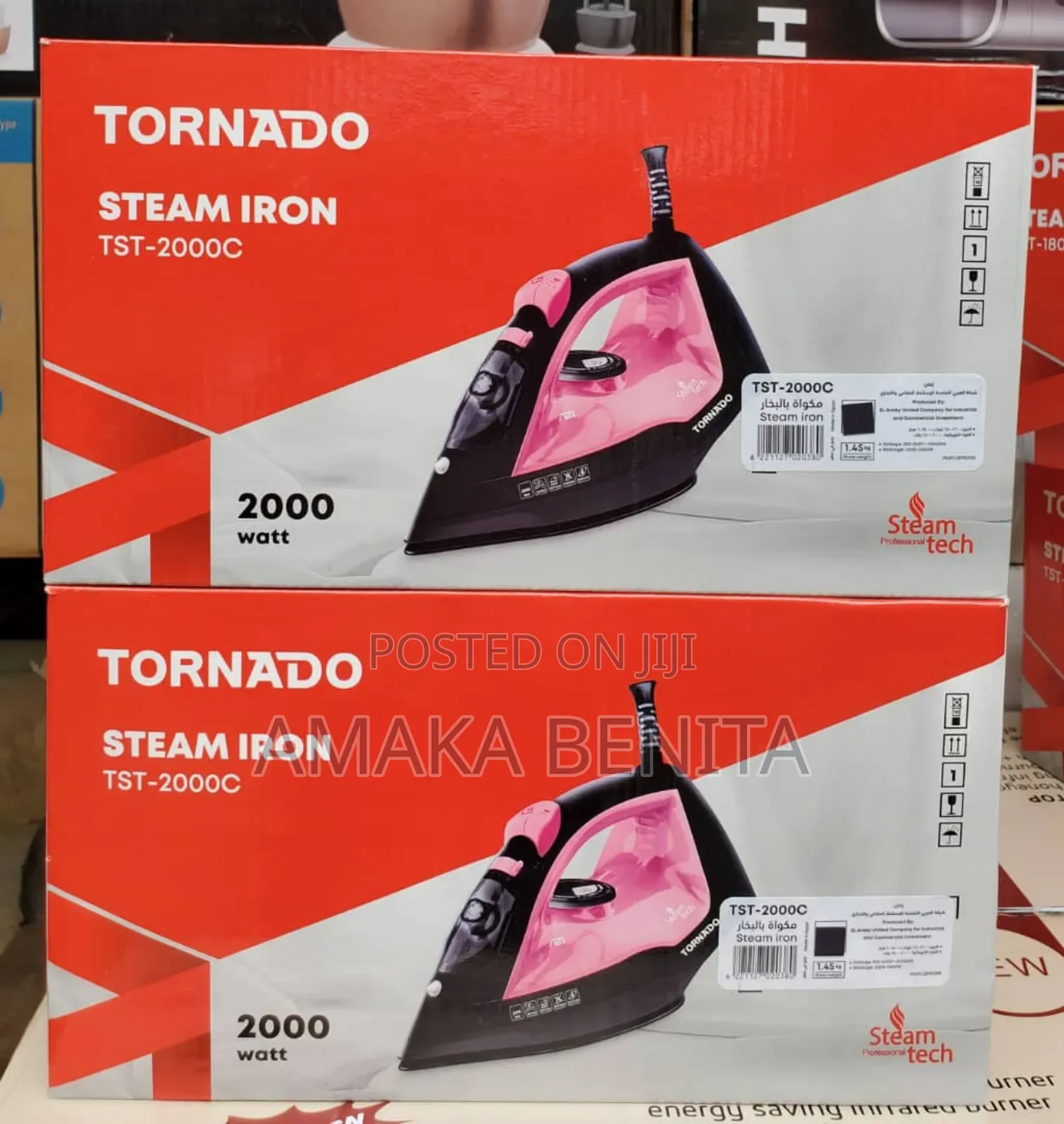 Tornado Steam Iron 2000watts