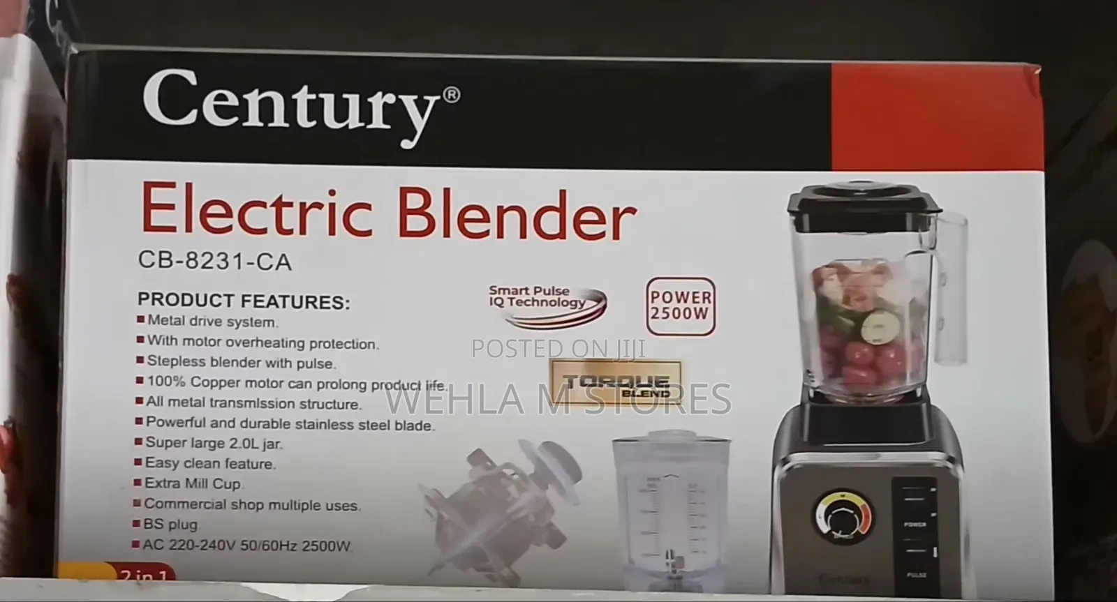 Century Electric Blender - 2500watts