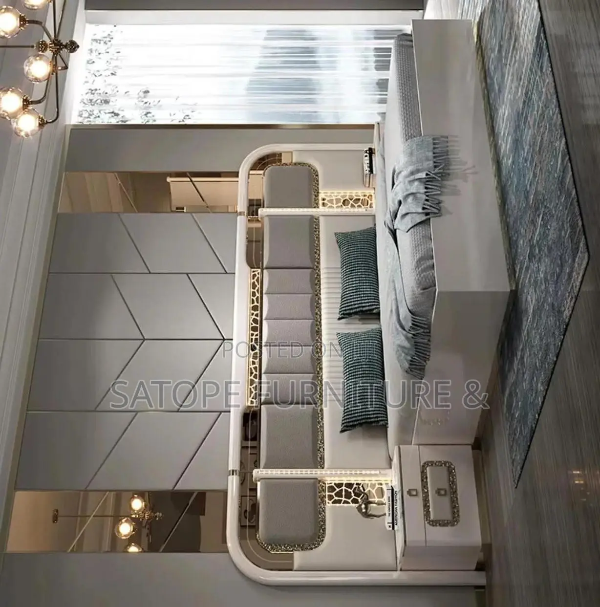 Imported Contemporary Bed Frame