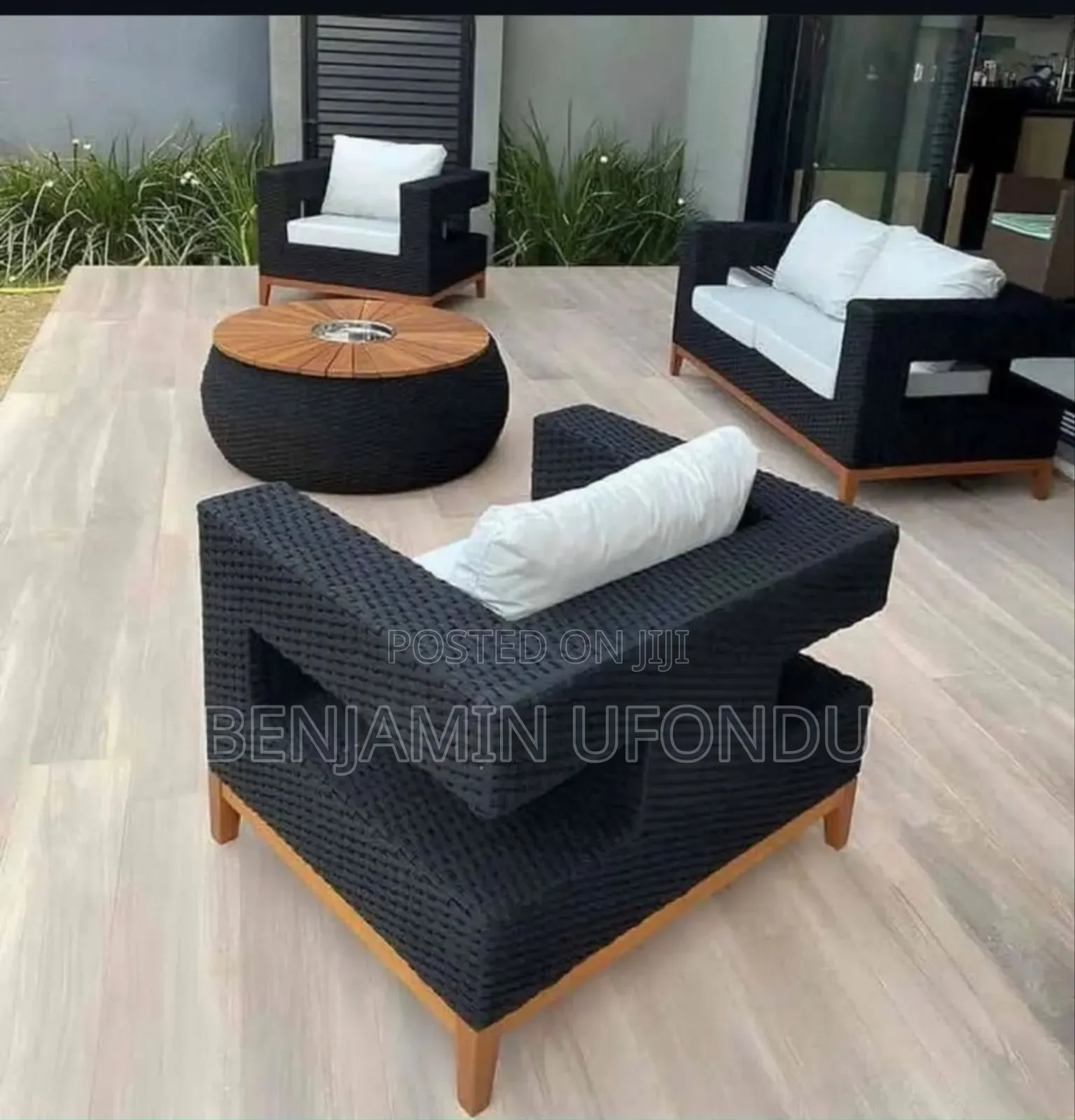 Rattan Table Chairs (Indoor Outdoor)