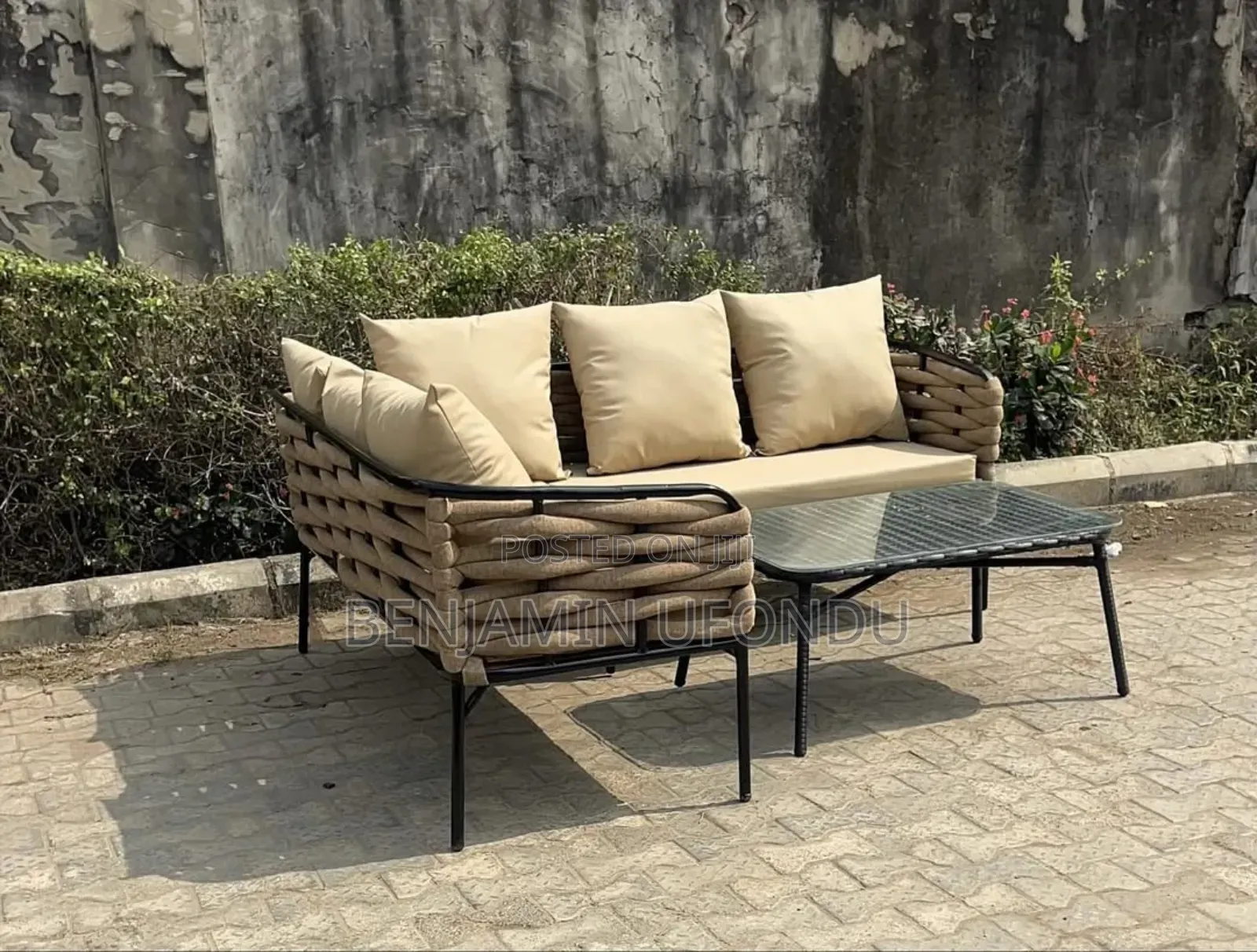 Rattan Table Chairs (Indoor Outdoor)