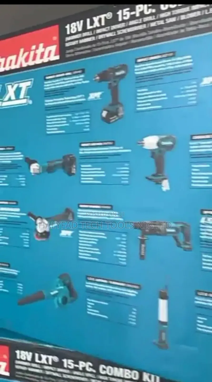 Original Makita Xt1501 15 PCS Combo Kit