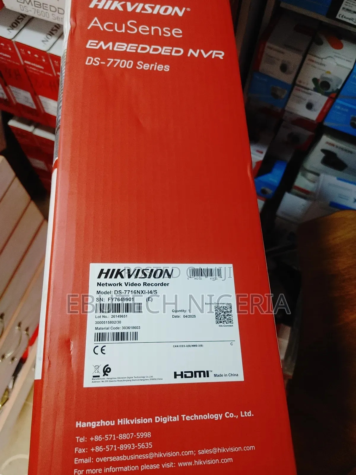 Hikvision Ds-7716nxi-I4/S 16-Ch 1.5u Acusense NVR