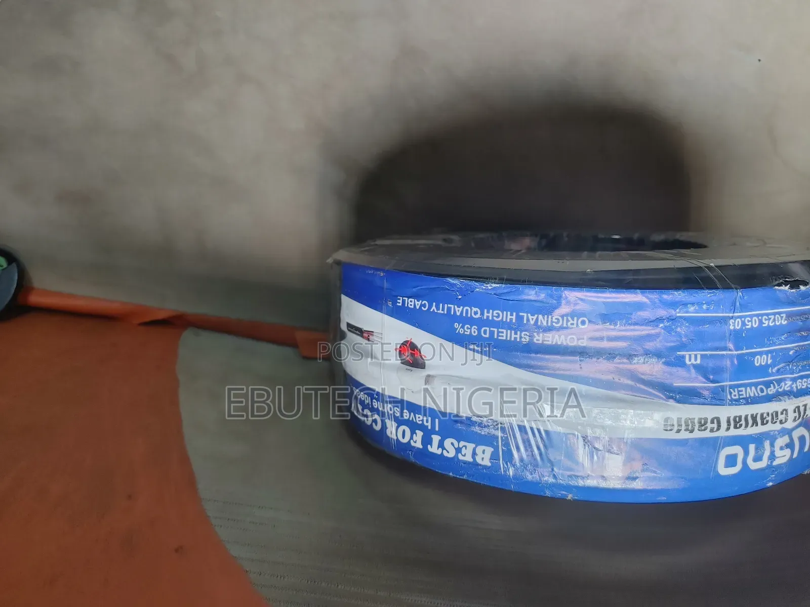 100 Meters Reel Rg59 Coaxial Cable With Power 100% Copper