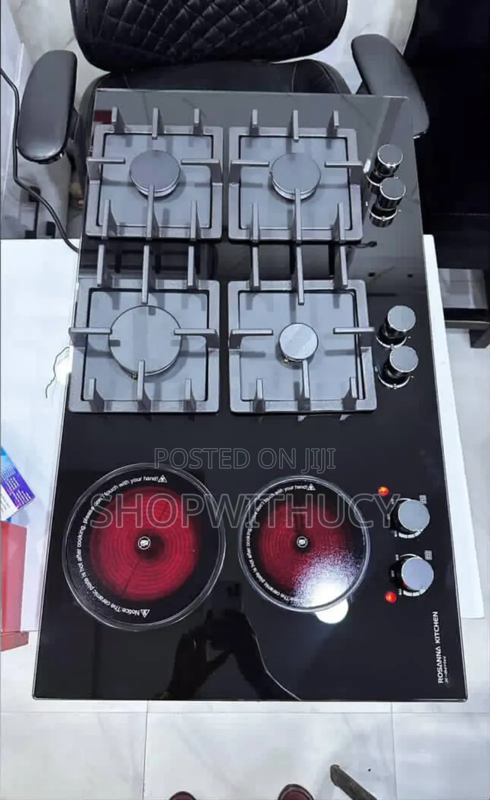 Rosanna Kitchen 6 in 1 Cooker. [4 Gas, 2 Electric] With Safety.