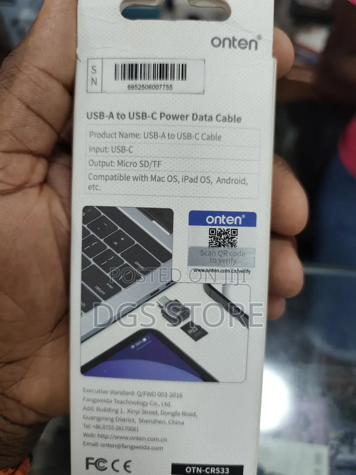 Onten Otn Cr533 Usb C Card Reader
