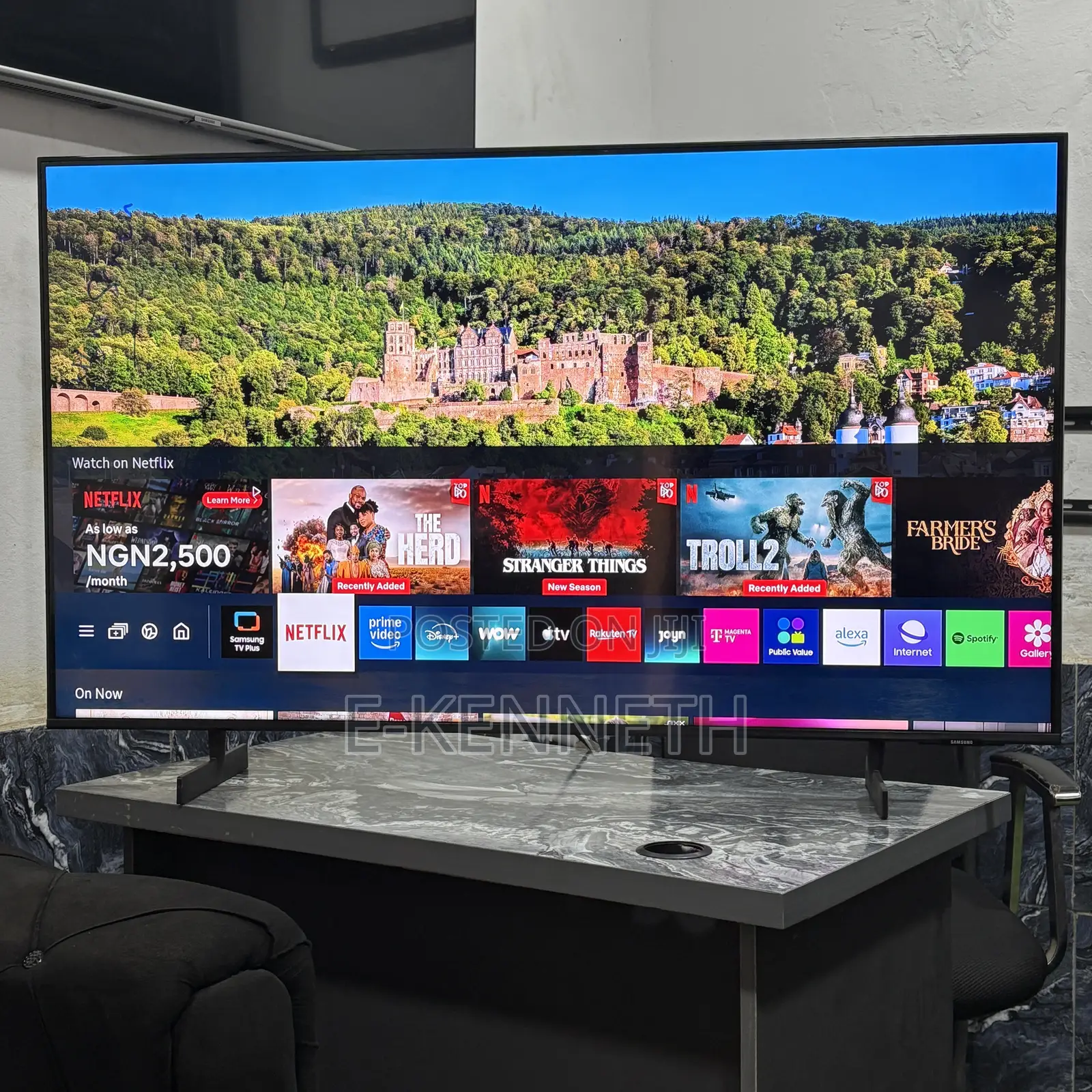 Samsung 50” Inches Au Crystal Clear UHD 4k Airslim Smart TV 2021/2022