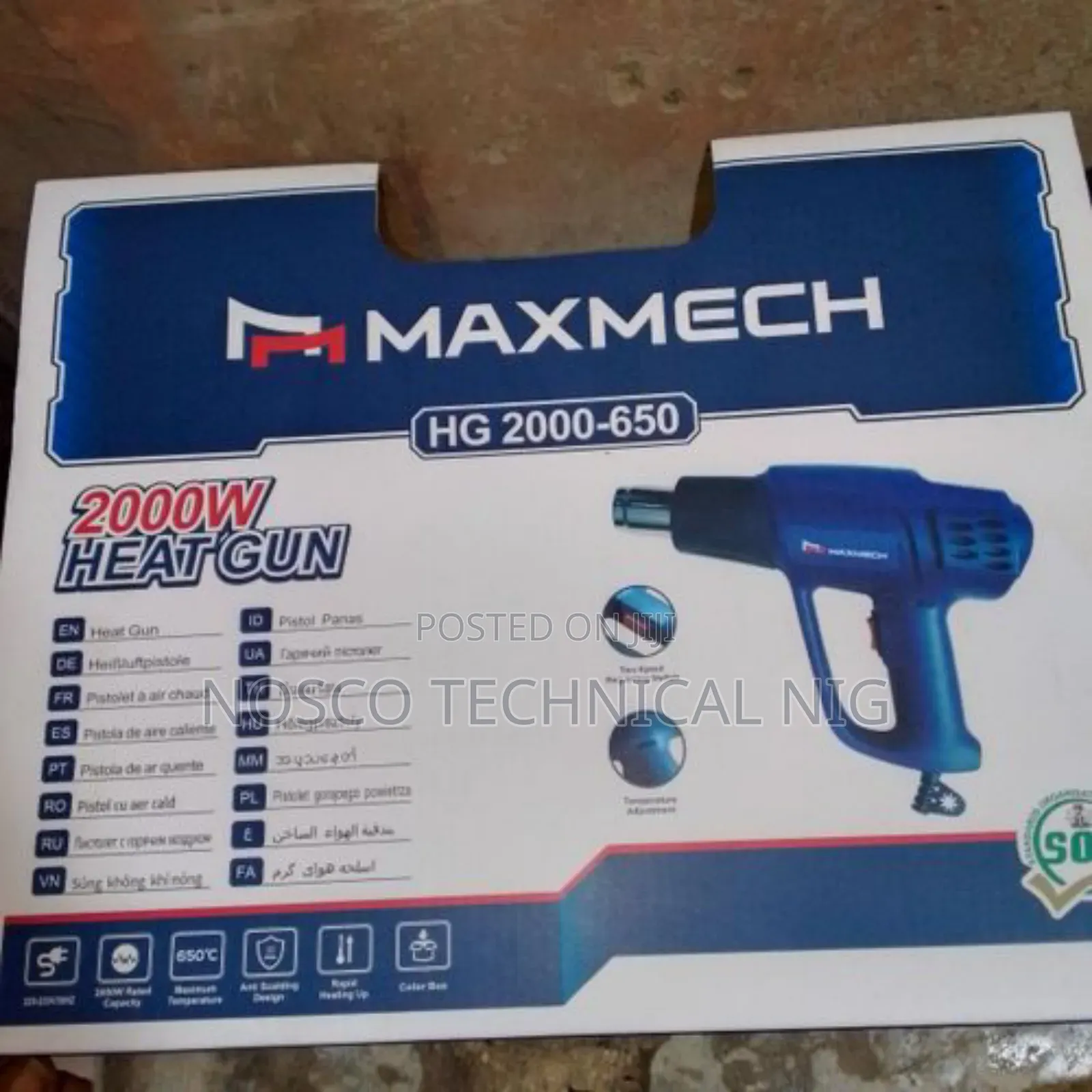Maxmech Heat Gun 2000w