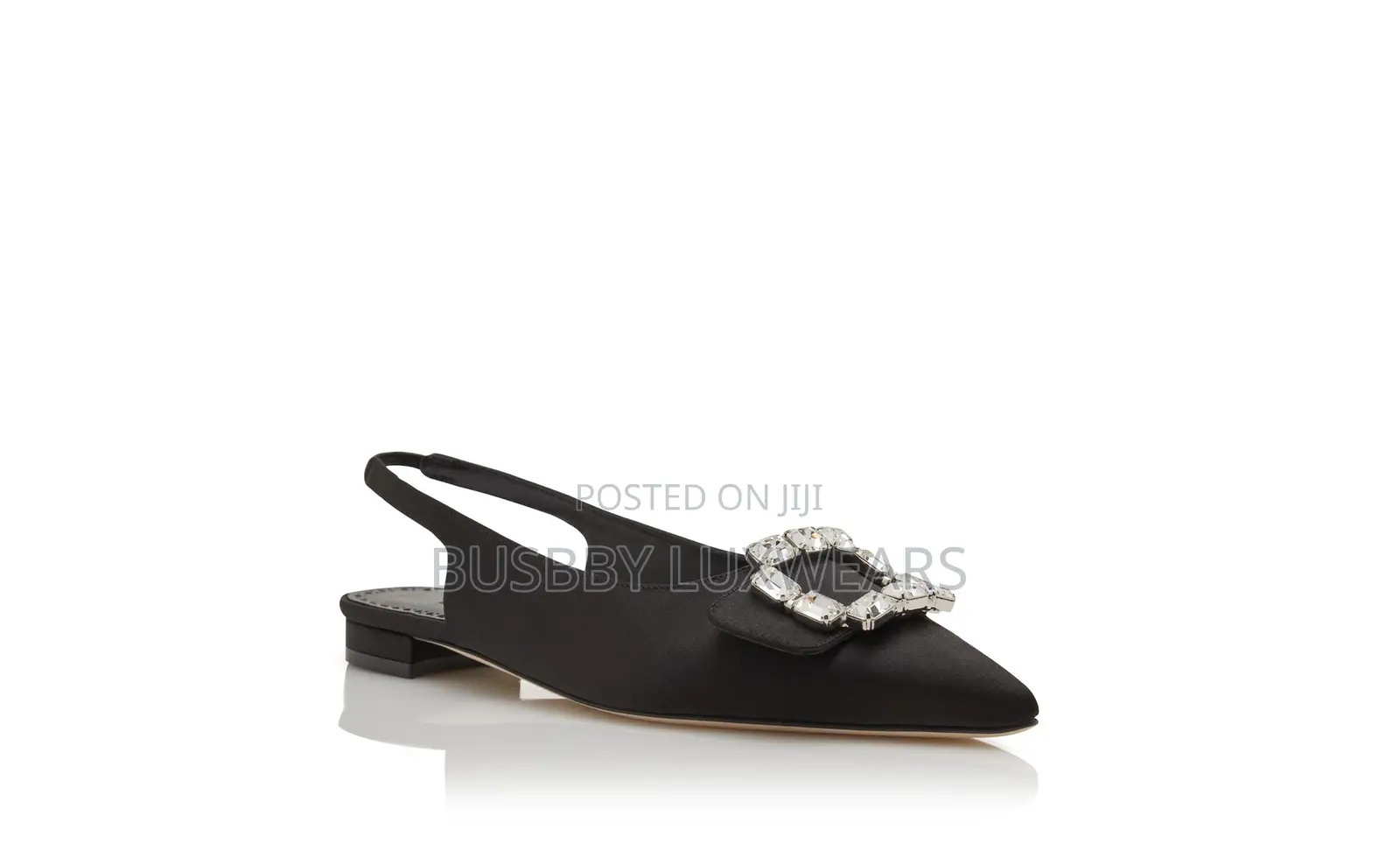 Rachel Roy Elizabeth Crystal Buckle Slingback Shoes(U.S)