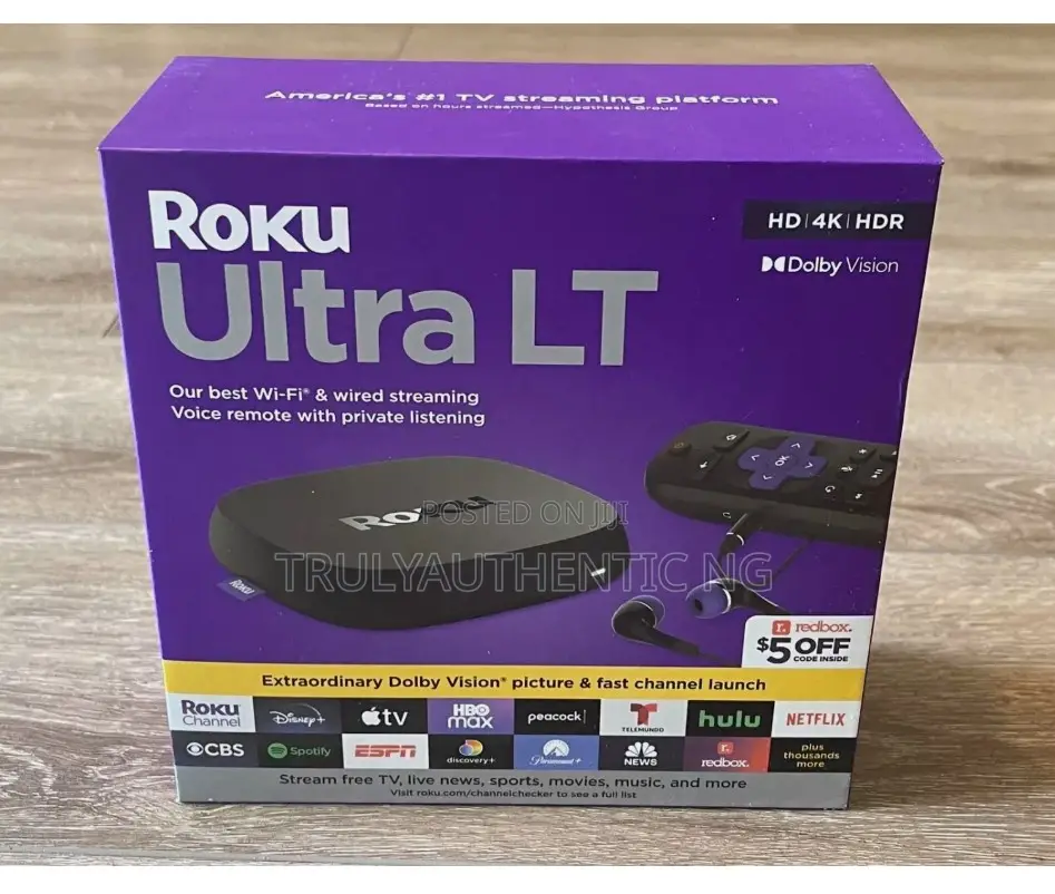Roku Ultra Lt Streaming Box /HDR/Dolby Vision - Black