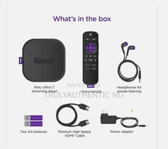 Roku Ultra Lt Streaming Box /HDR/Dolby Vision - Black