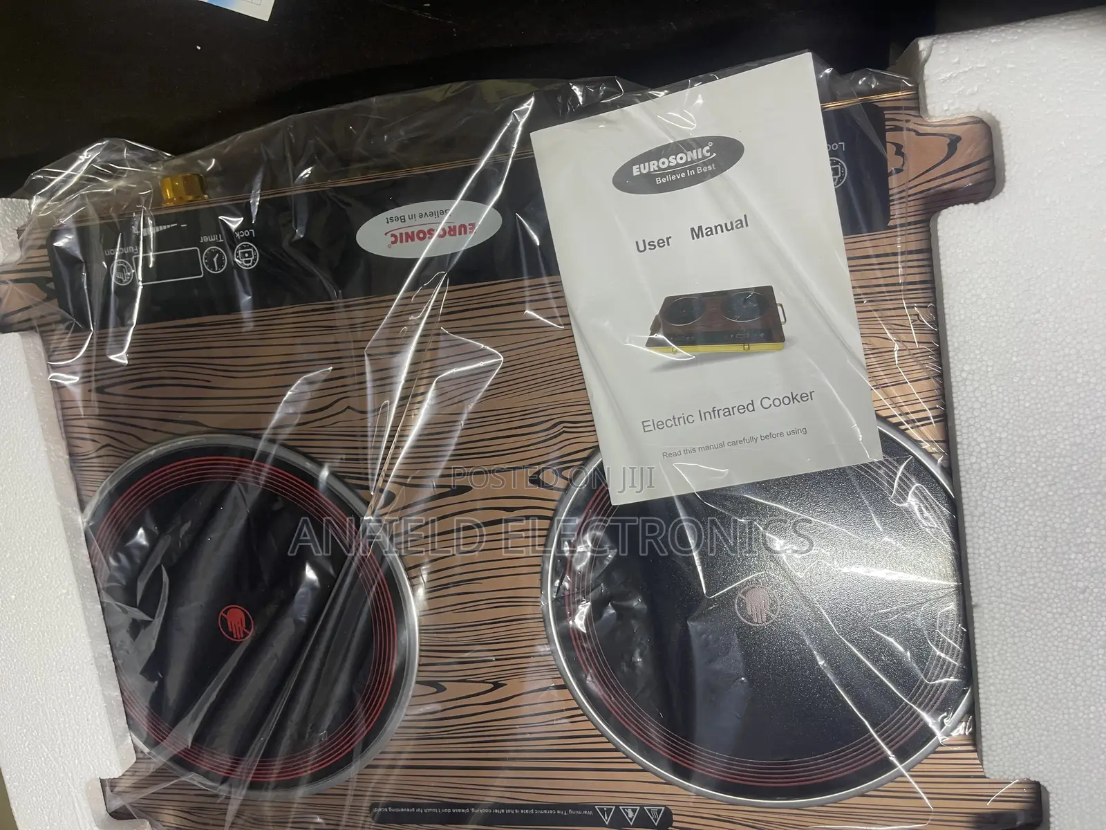Eurosonic Ceramic 2000w +2000w Double Electric Cooker