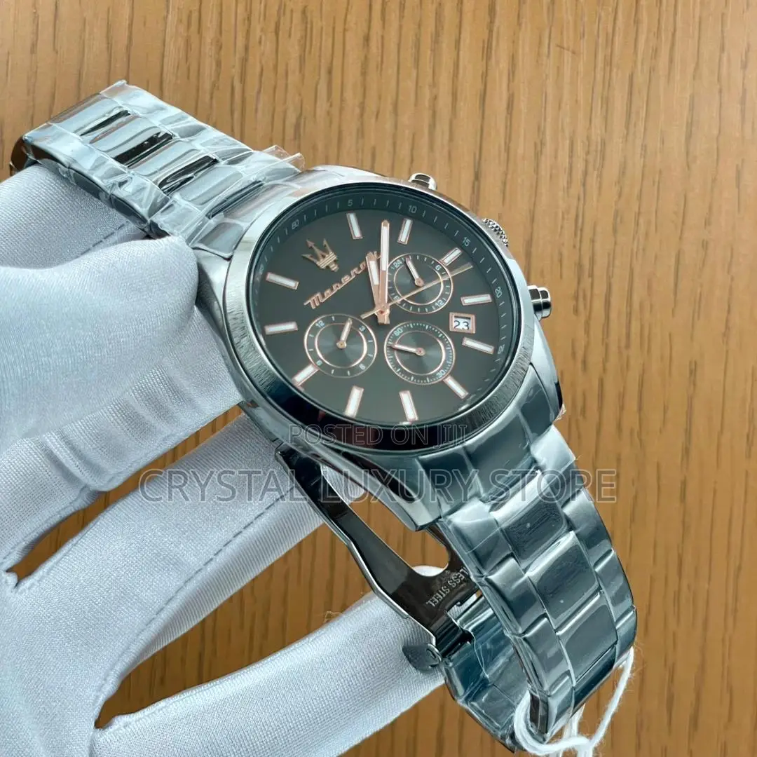 Masarati Quality Luxury Men Automatic Engine Wristwatch