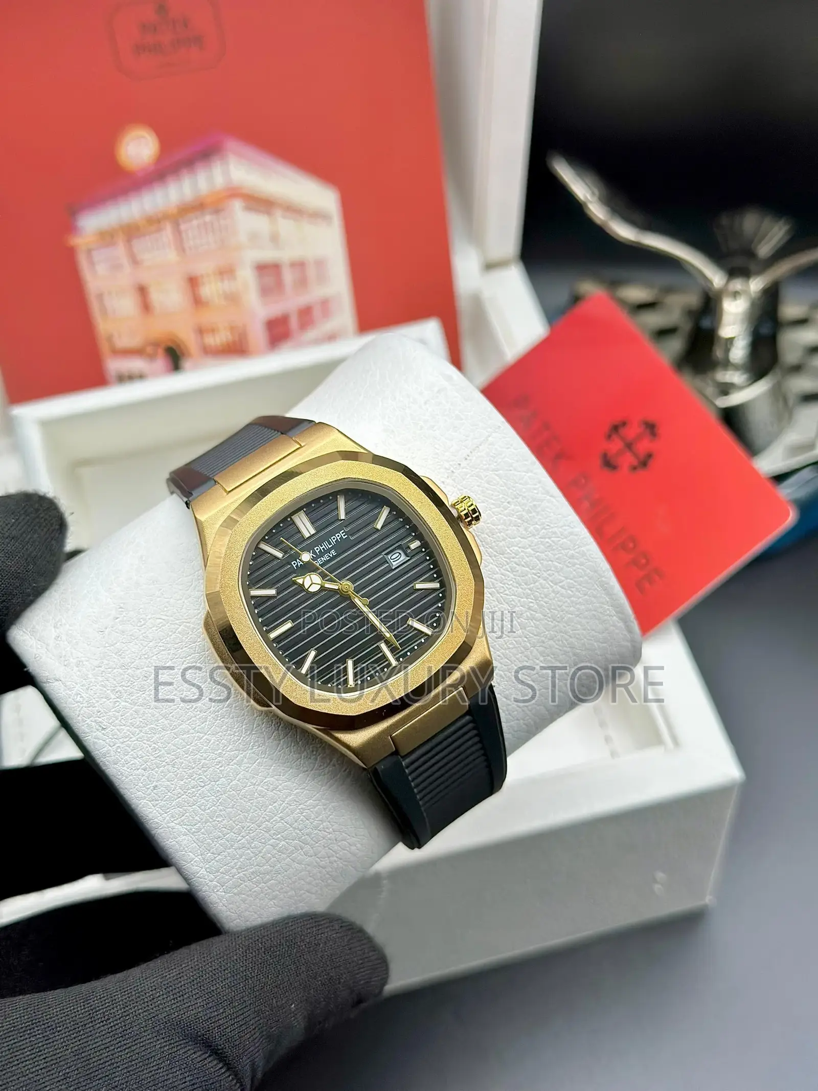 High Quality Patek Phillipe Rubber Strap Wrist-Watch
