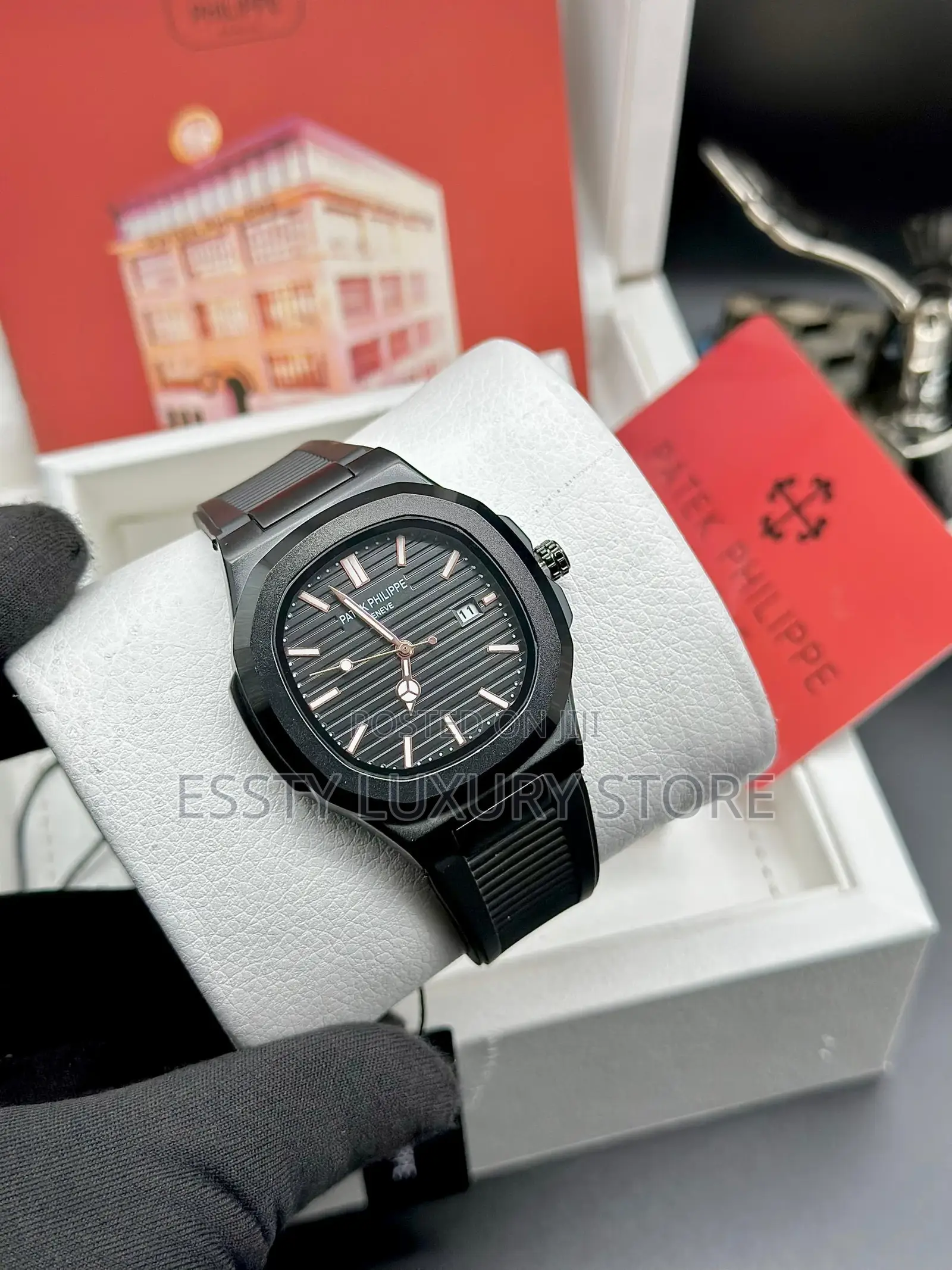 High Quality Patek Phillipe Rubber Strap Wrist-Watch