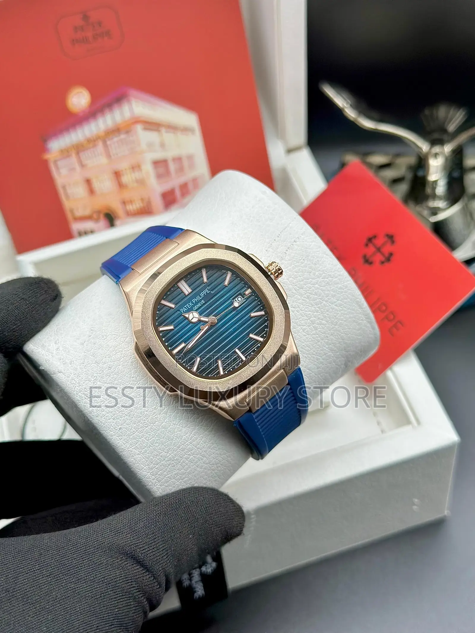 High Quality Patek Phillipe Rubber Strap Wrist-Watch