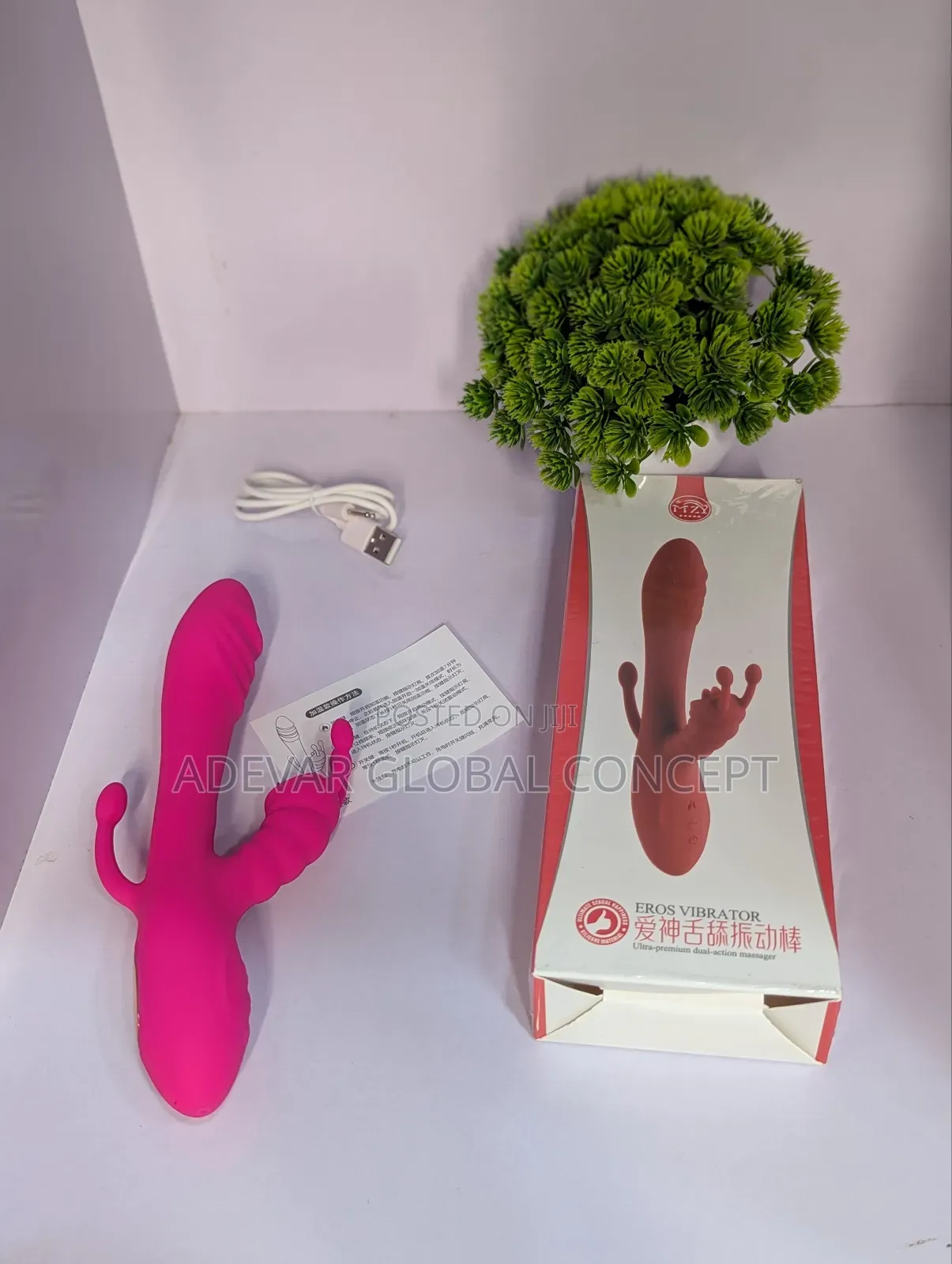 Eros 3in1 Tongue Clitoris Rechargeable Vibrator Sex Toy for Women