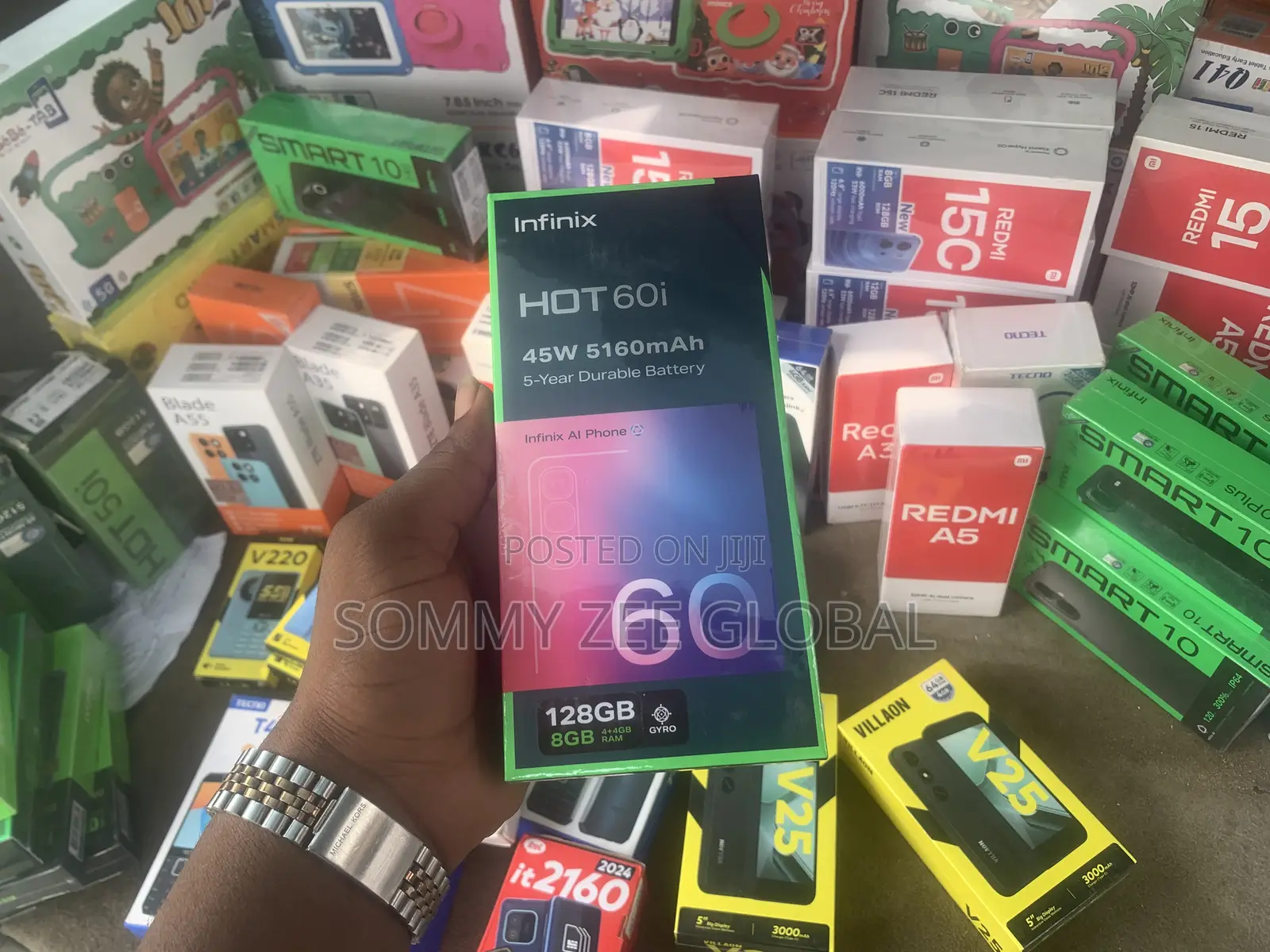 New Infinix Hot 60i 128 GB Black
