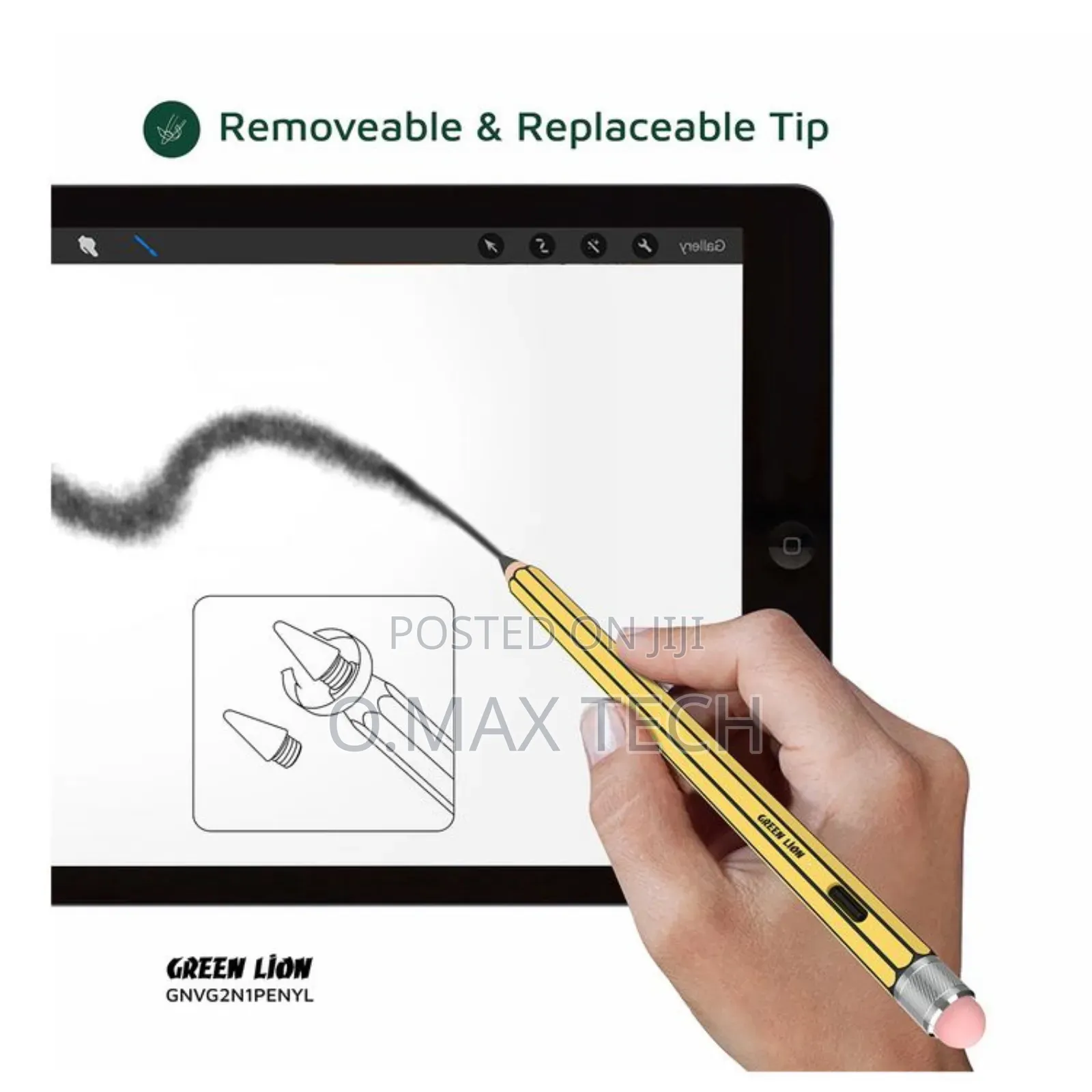Green Lion Vintage 2 In 1 Universal Stylus Pen