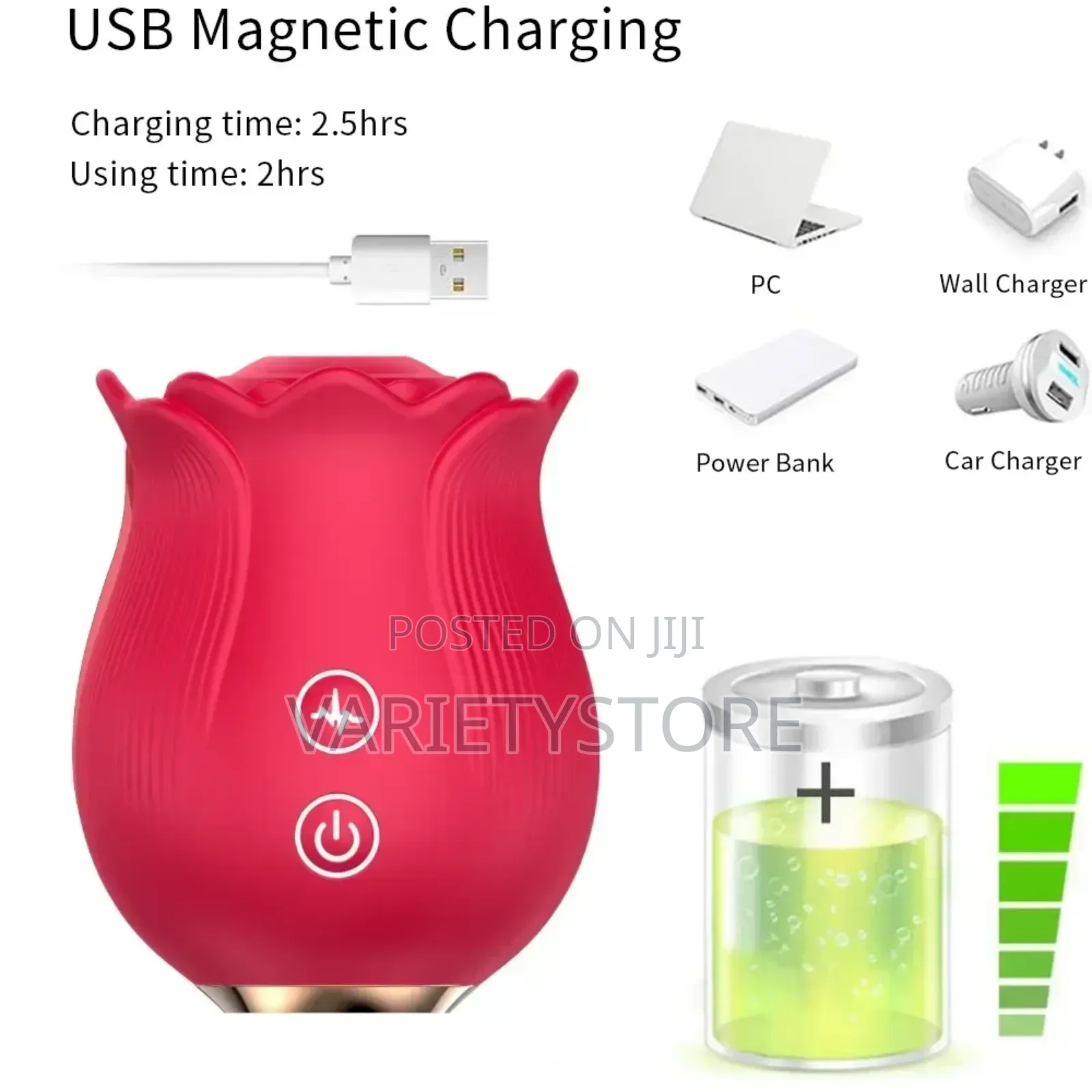 Rose Shape Vagina Sucking Vibrator