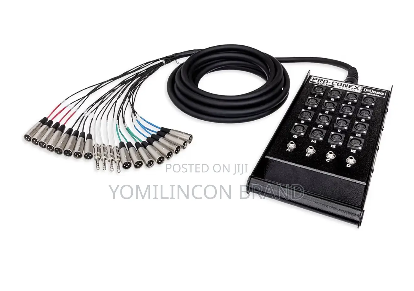 Hosa Sh-16x4-100 Pro-Conex Stage Box Snake, Hosa 16 X XLR Sends and 4