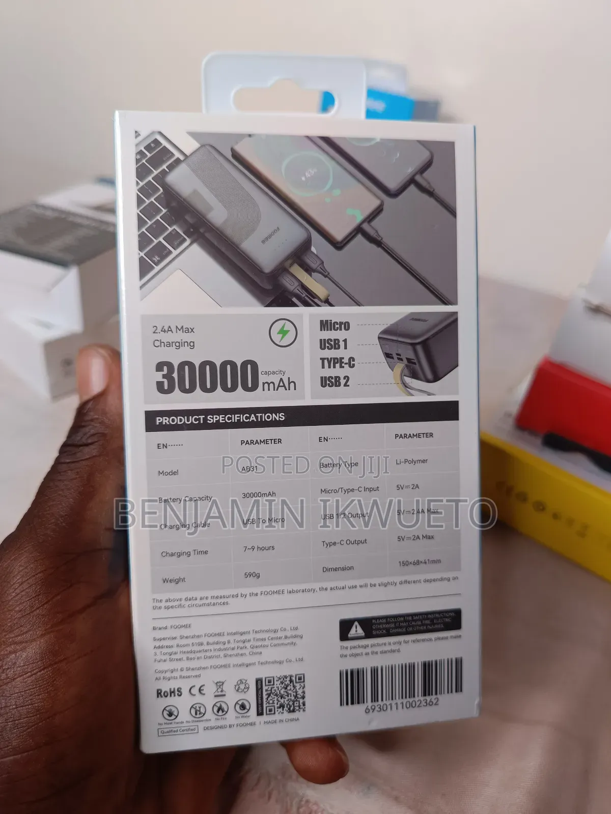 Power Bank 30,000 Mah (Foomee)