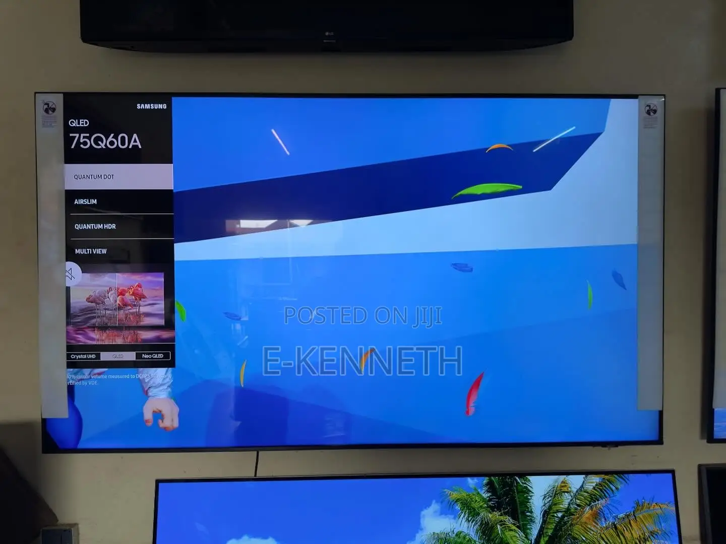 Samsung 75” Inches Qled Q60a QHDR 4k Airslim Smart TV 2021/2022 Model