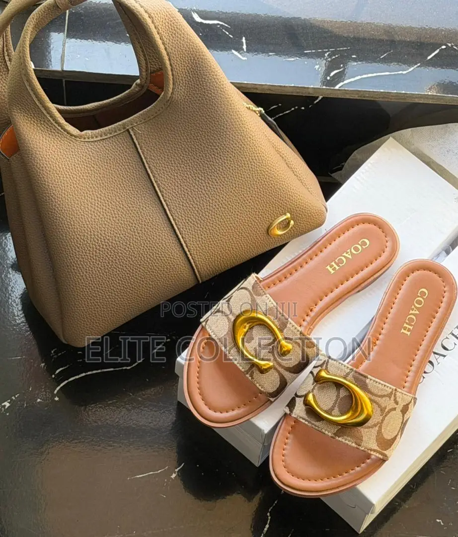 Luxury Couch/Louis Vuitton Bag and Slippers Combo