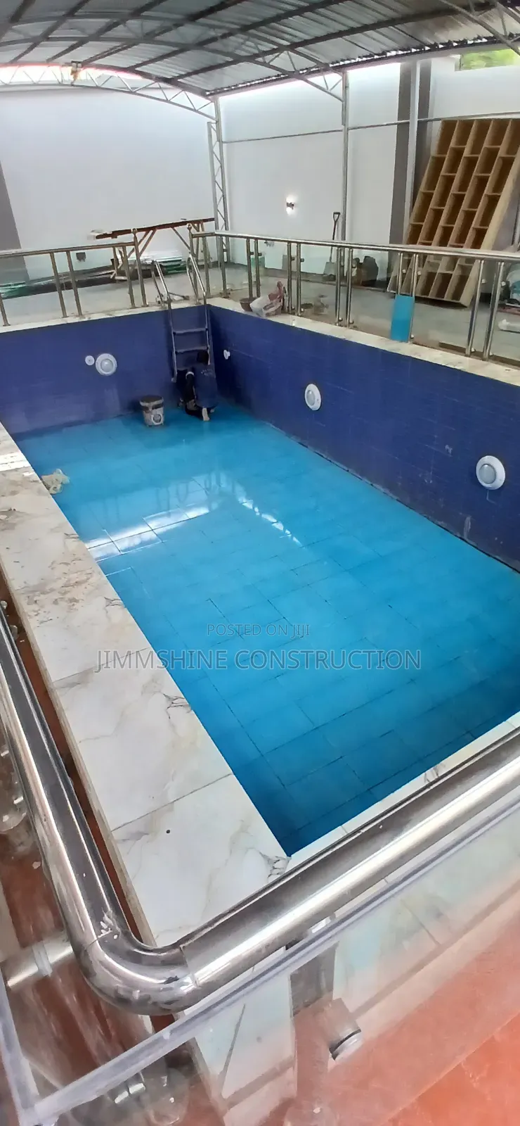 Swimming Pool With Pool Cover