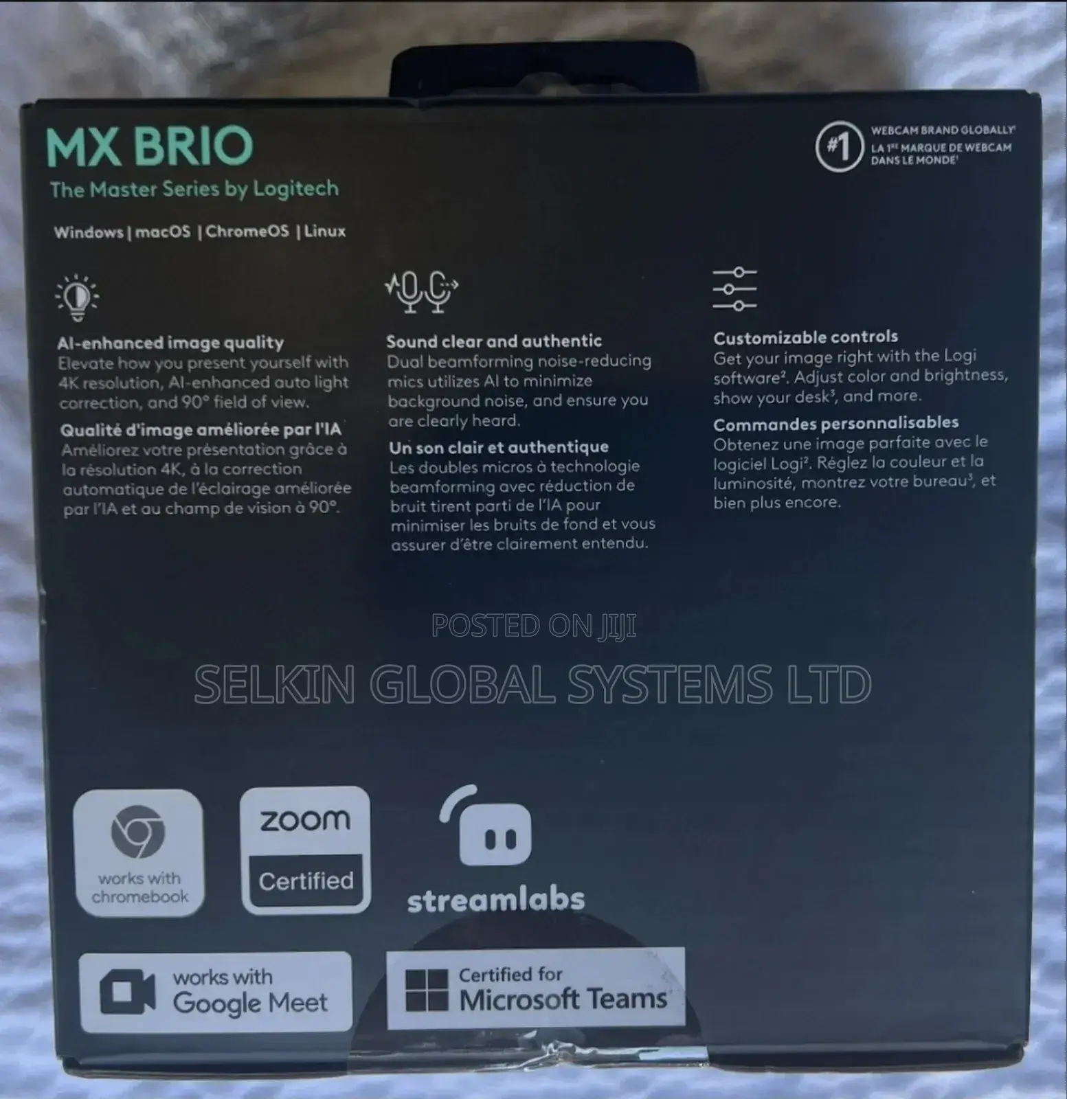 Logitech Mx Brio Ultra Hd Webcam