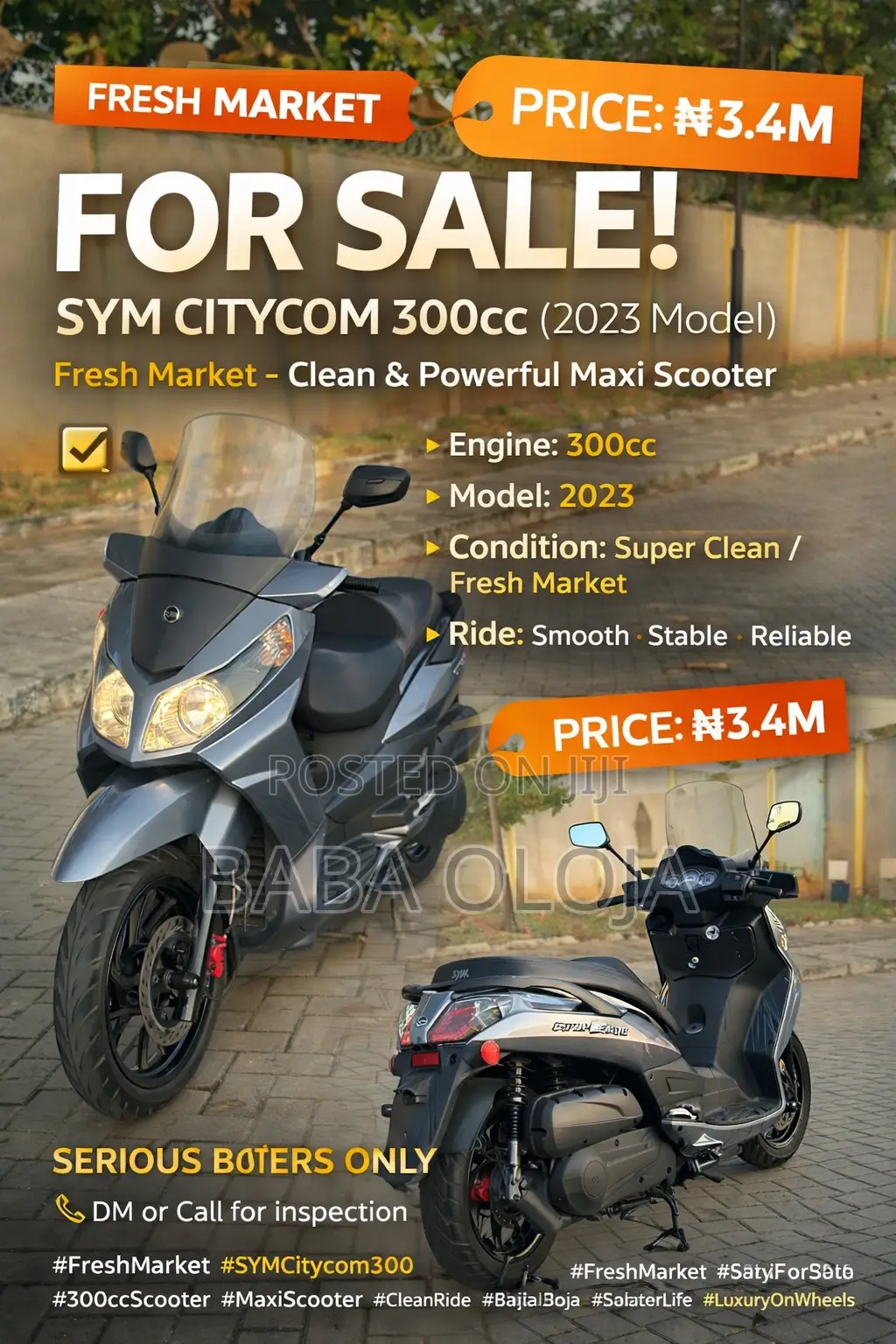 SYM Citycom 2023 Blue