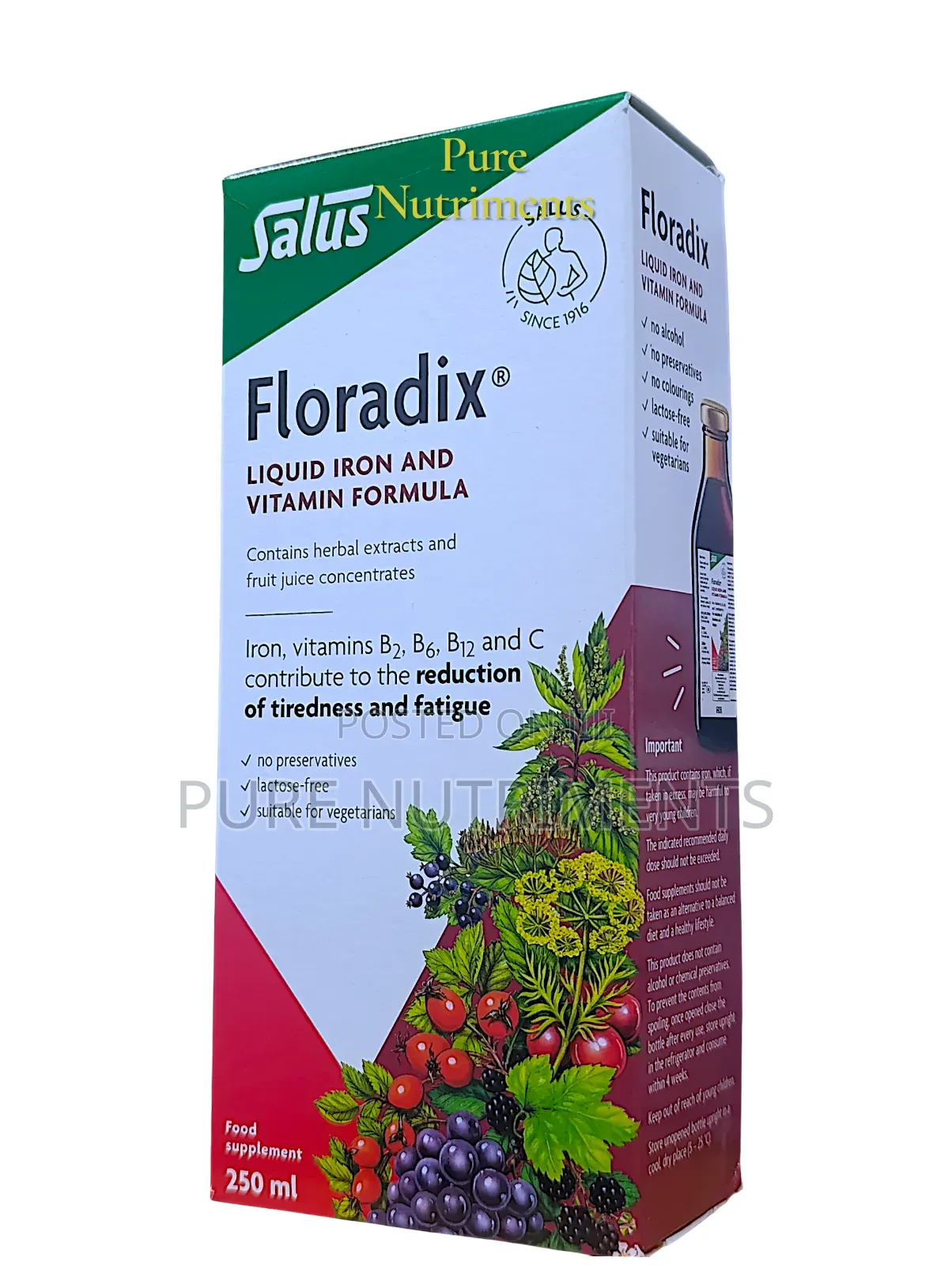 Floradix Iron, Vitamin and Herbal Tablet/Liquid -Tiredness and Fatigue