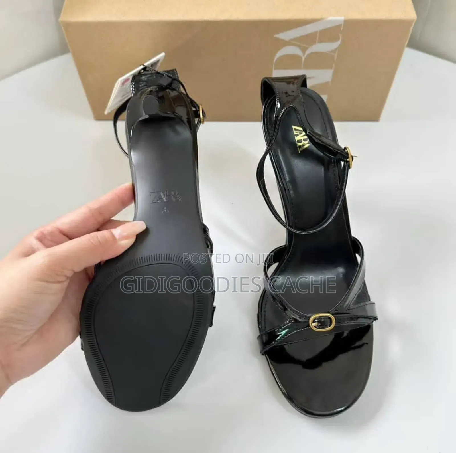 Zara Sandals Sliver/Black