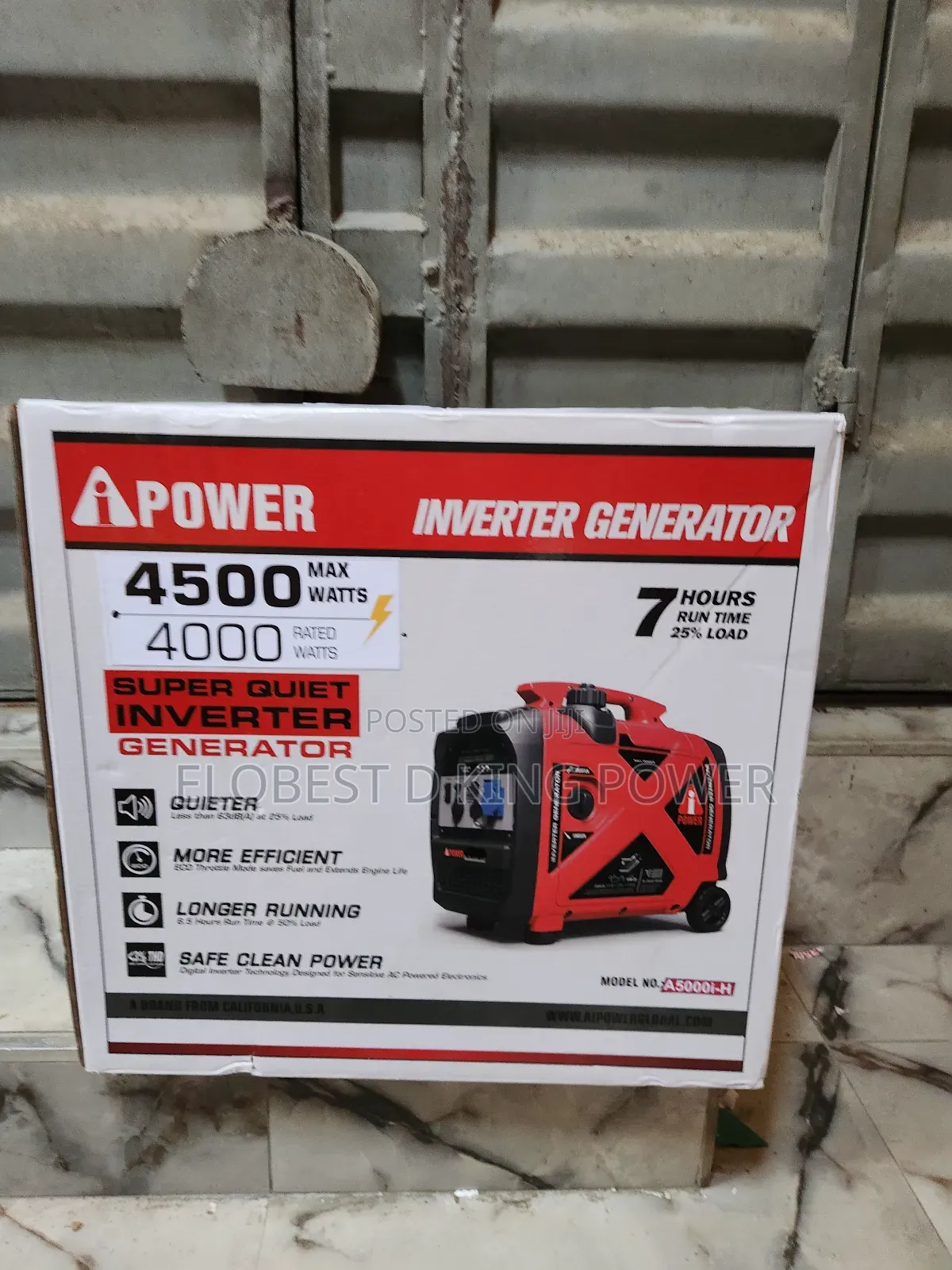 4.5kva Ipower Inverter Generator Low Petrol Consumption Less Noise