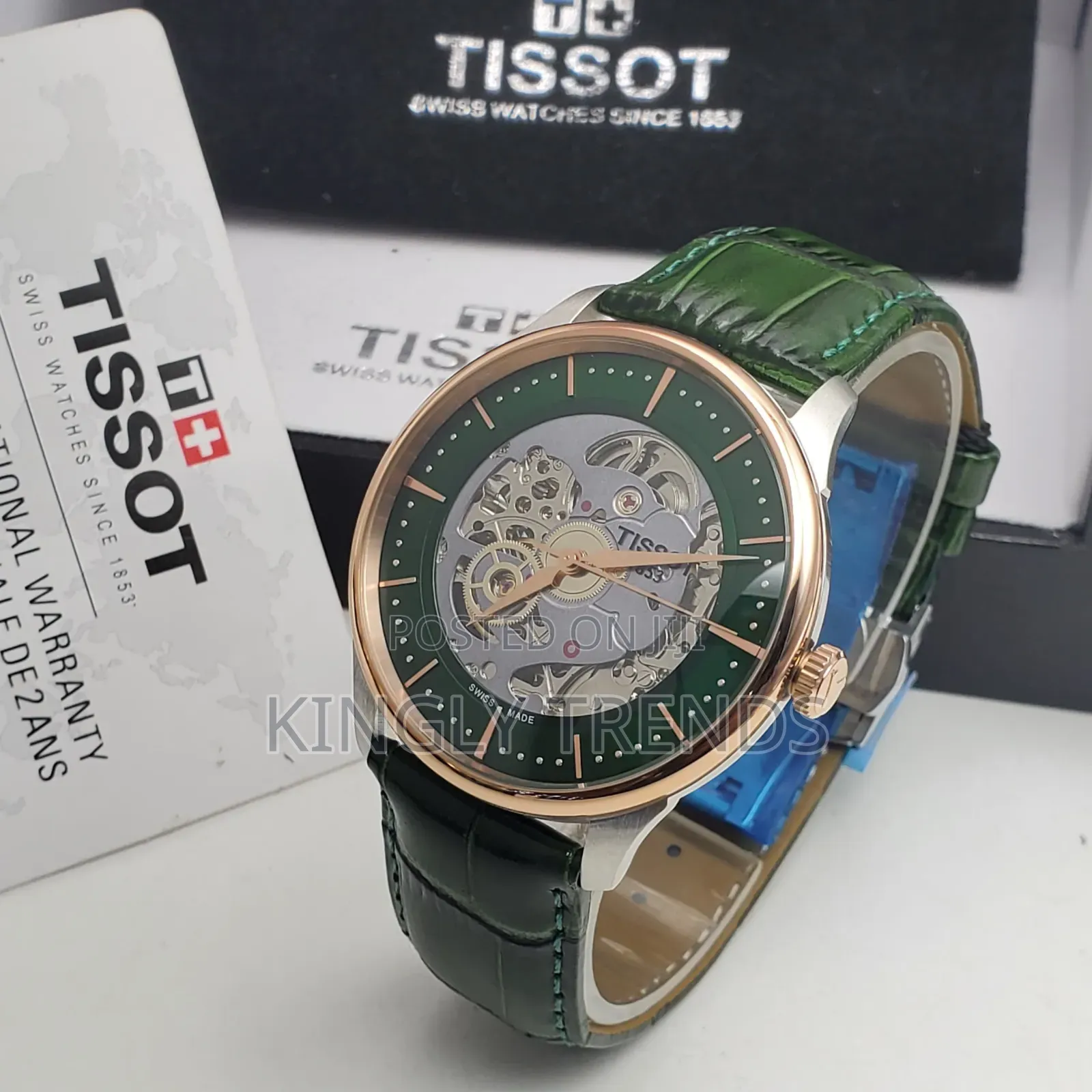 Tissot Skeleton Leather Wristwatch