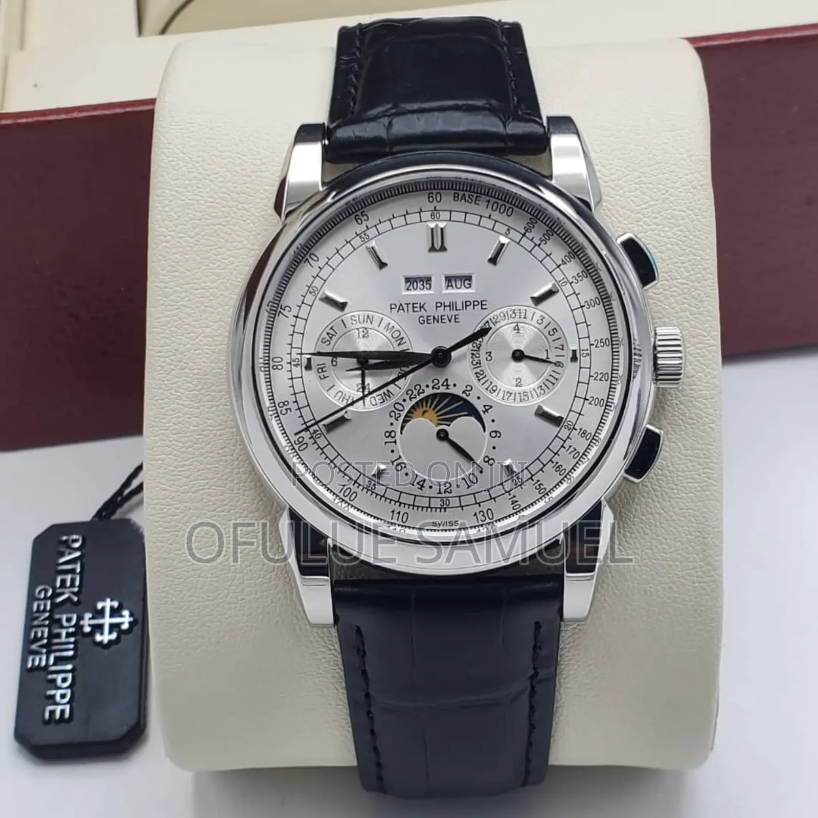 High Quality Patek Leather Wristwatch