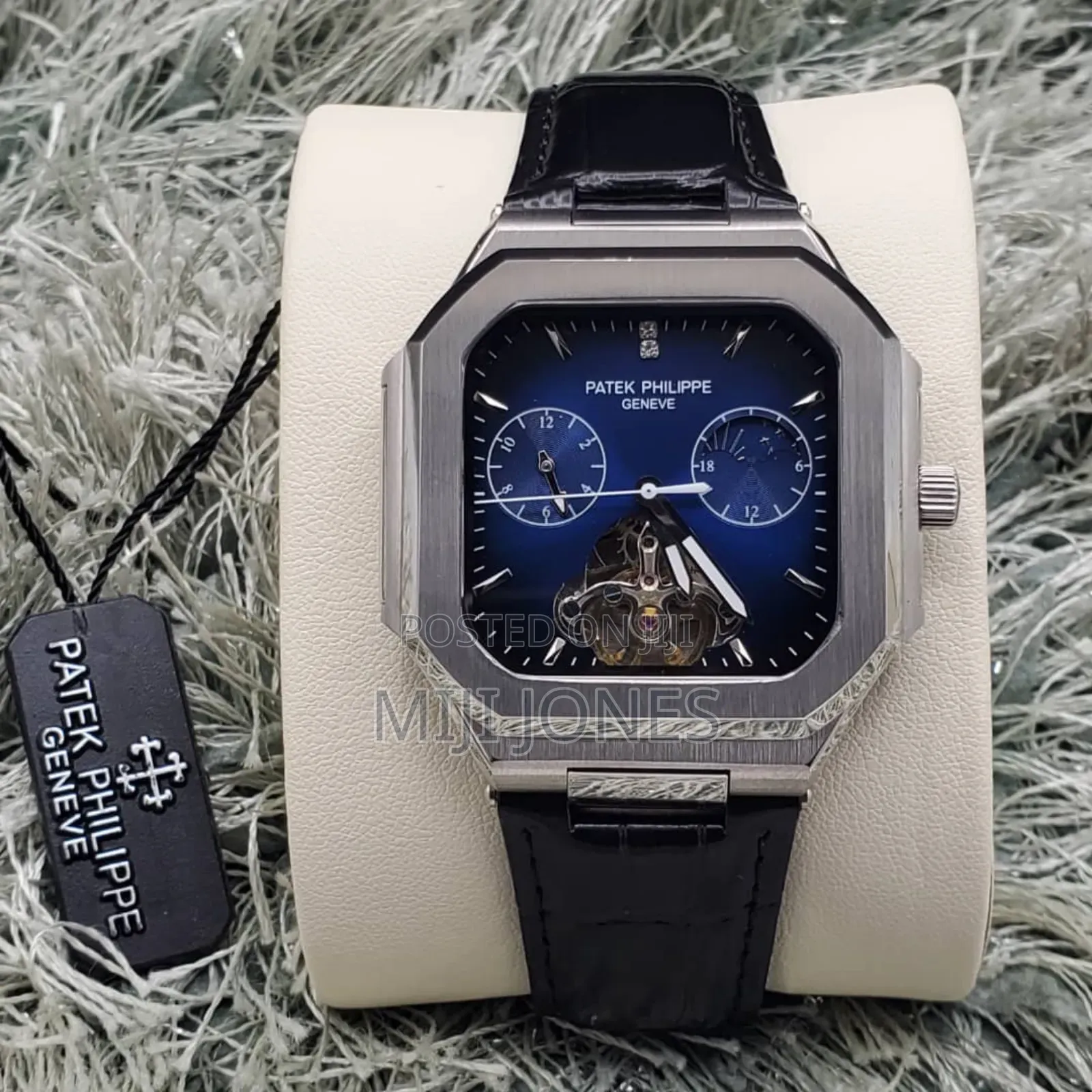 *Patek Philippe‐Inspired Men’S Rubber Strap Automatic Chronometer*