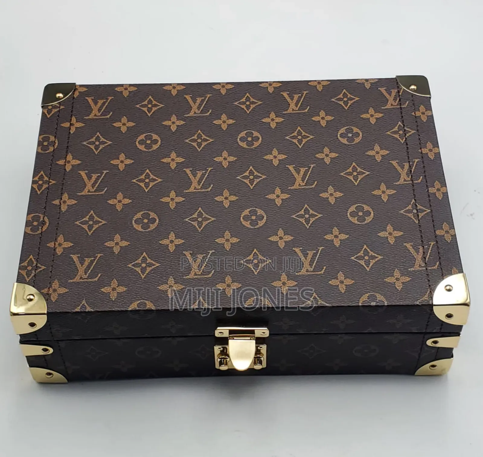 *Louis Vuitton‐Inspired Watch Organizer Box – Holds 8 Timepieces*