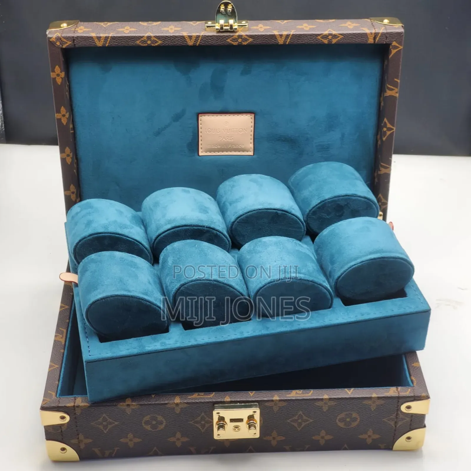 *Louis Vuitton‐Inspired Watch Organizer Box – Holds 8 Timepieces*