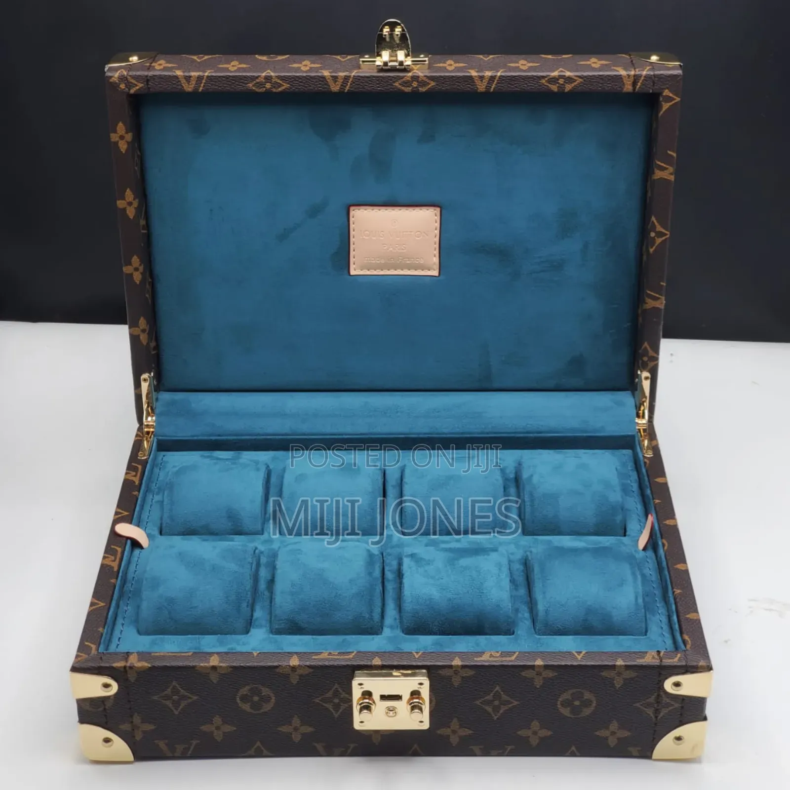 *Louis Vuitton‐Inspired Watch Organizer Box – Holds 8 Timepieces*