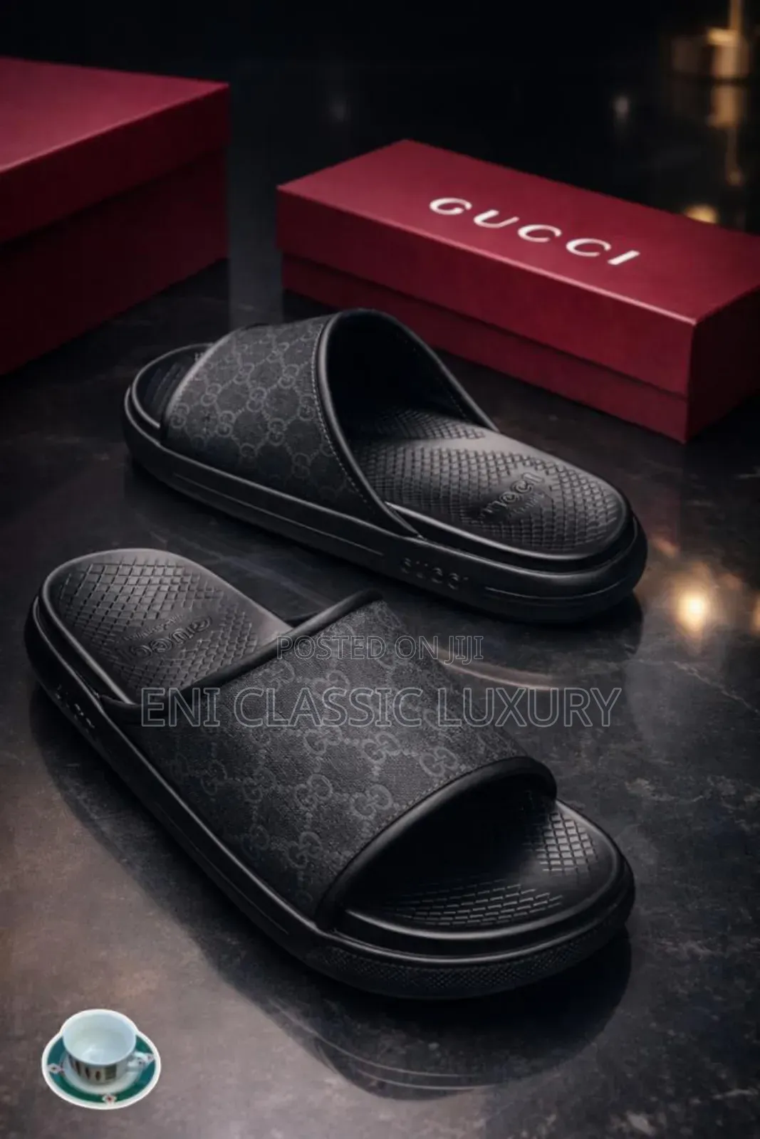 Pure Quality Luxury Men's Slippers Gucci Well Banded Package