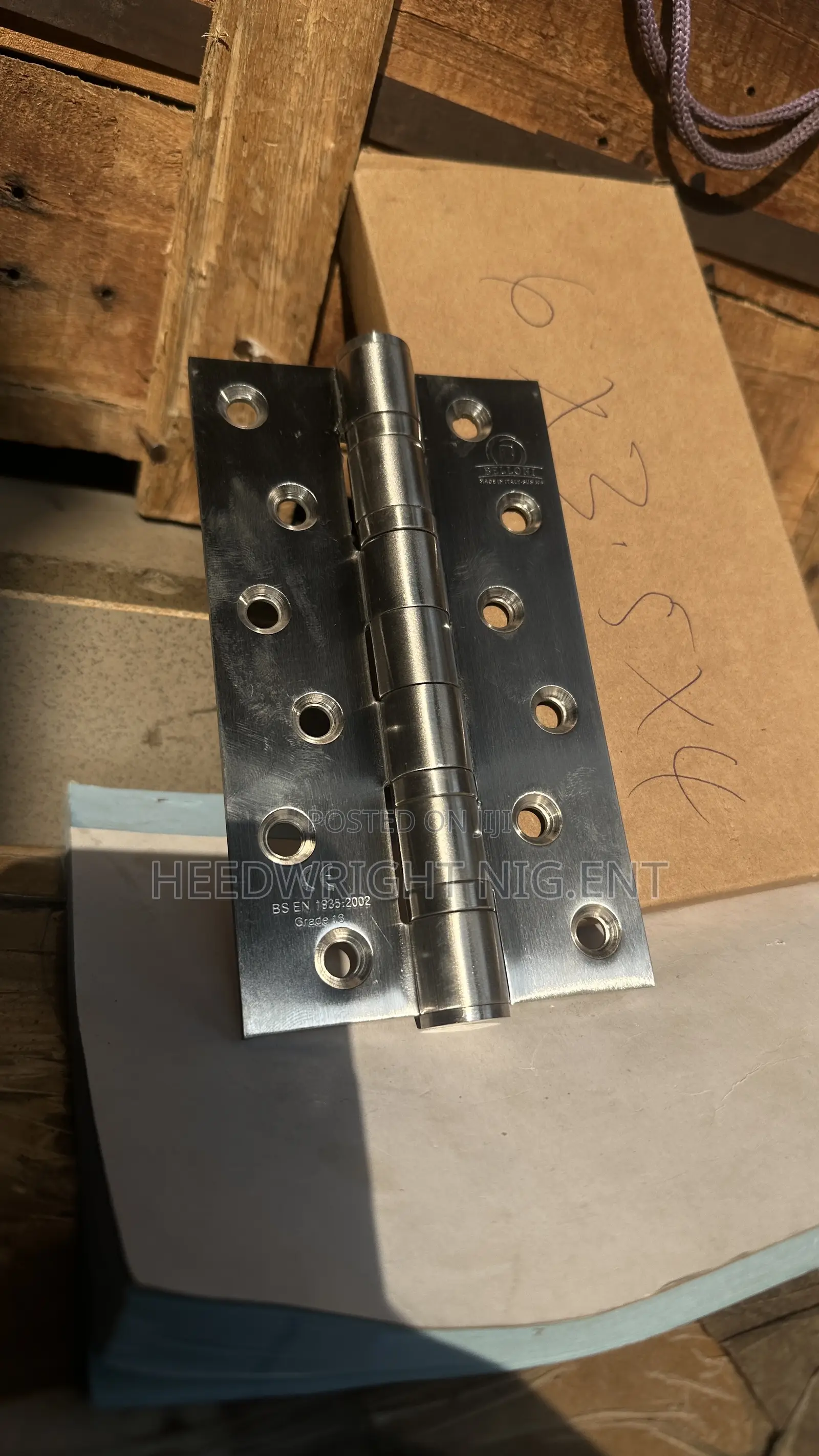 S-Steel “6”X3.5x”4” Heavy Duty Security Door Hinges