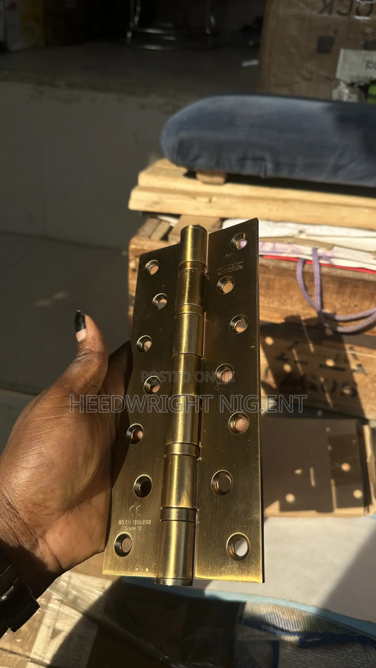 S-Steel “8”X3.5x”4” Heavy Duty Security Door Hinges