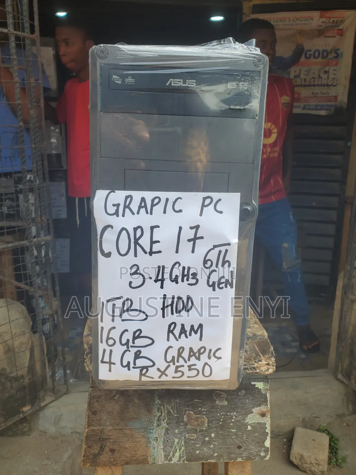 Desktop Computer Asus TUF Gaming FX10CP 16GB Intel Core I7 HDD 1T