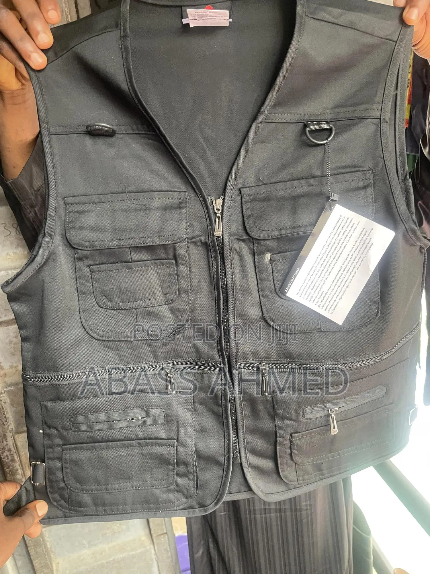 Black Camera Man Jacket