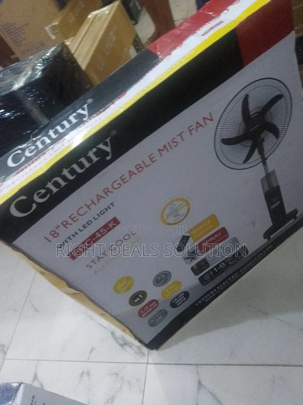Freedom to Cool: Century’S Rechargeable Standing Mist Fan