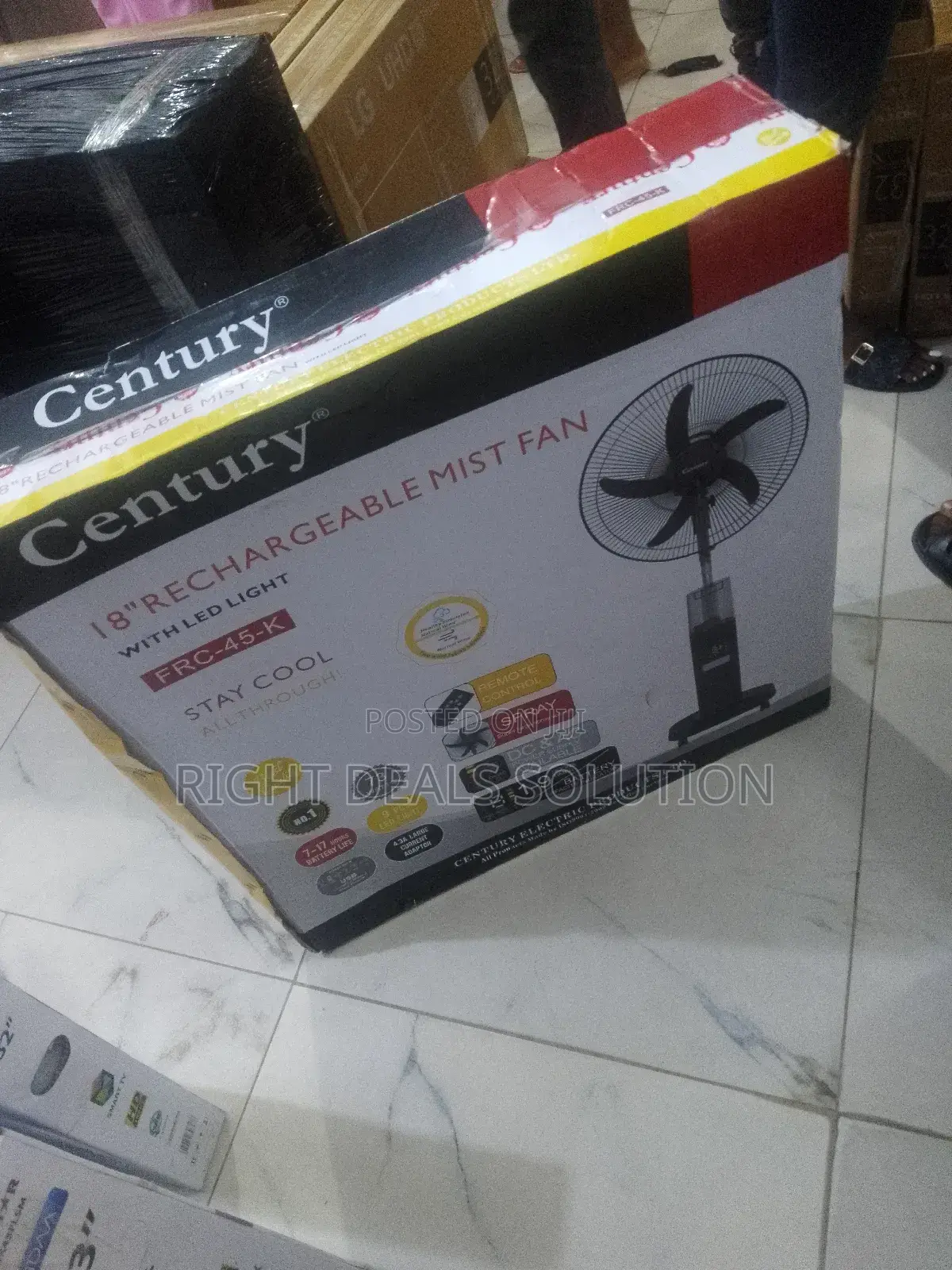 The Century 18" Mist Fan – Where Power Meets Portability