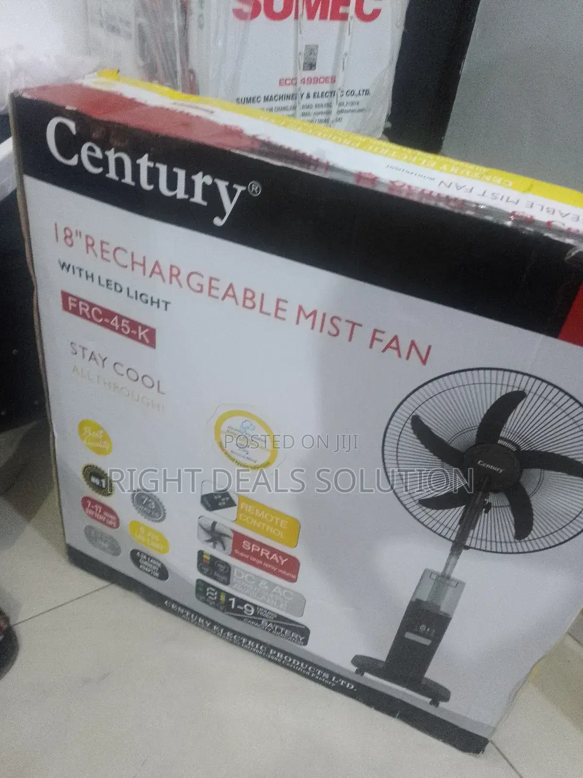 Hot Day Hero: Century’S Rechargeable Standing Mist Fan