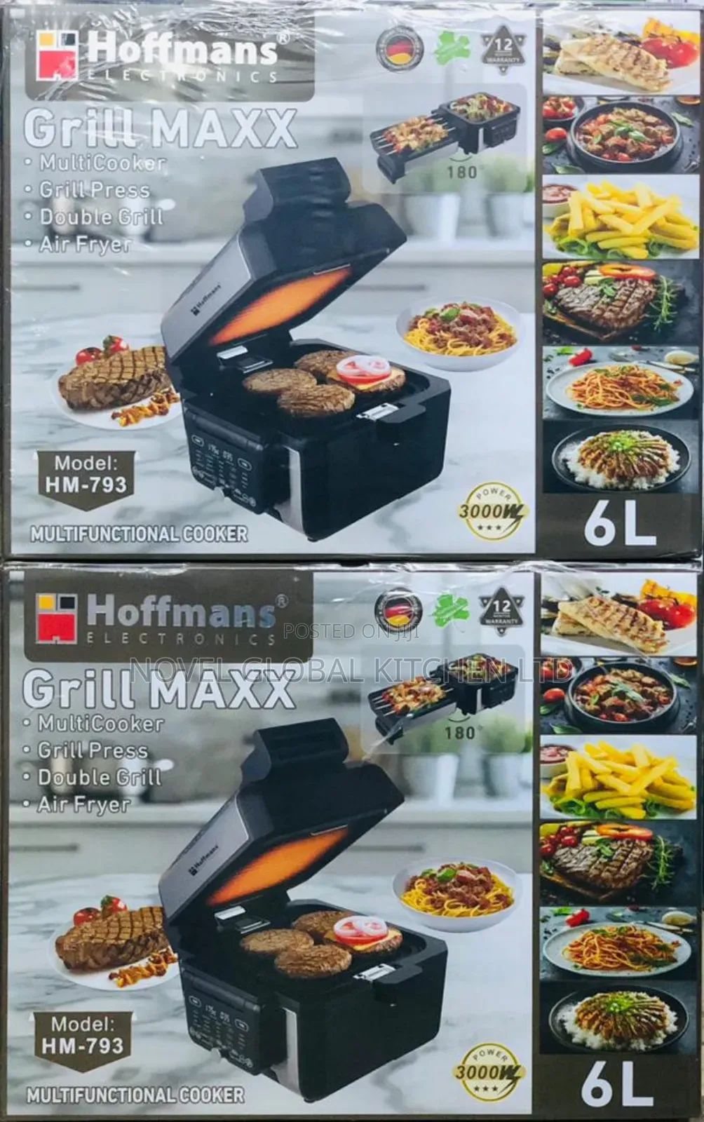 6.0l Hoffmans Multicooker/Airfryer and Grill Maxx