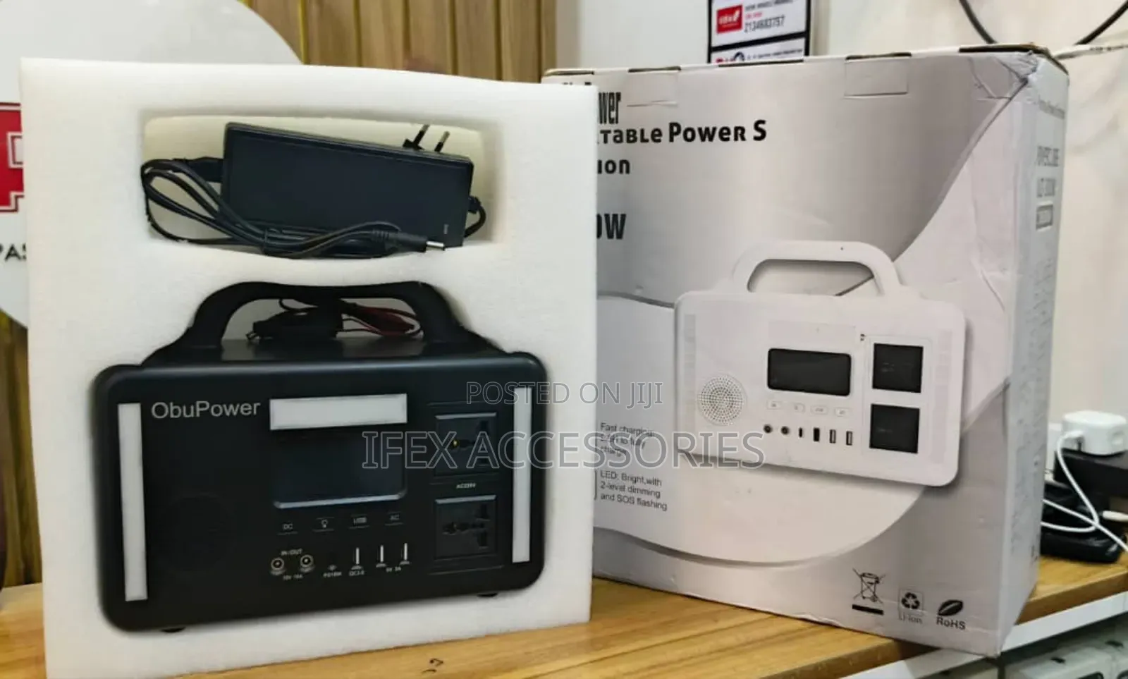 Obupower Portable Power Station With Two Ac Output (300w)